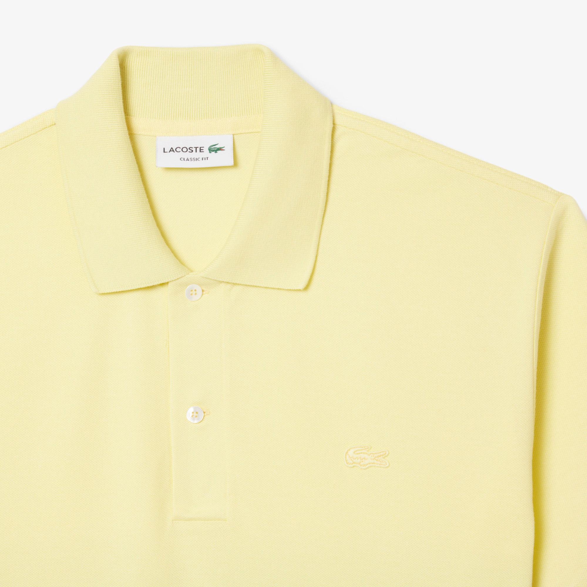 Lacoste Erkek Classic Fit Renk Bloklu Yeşil Polo