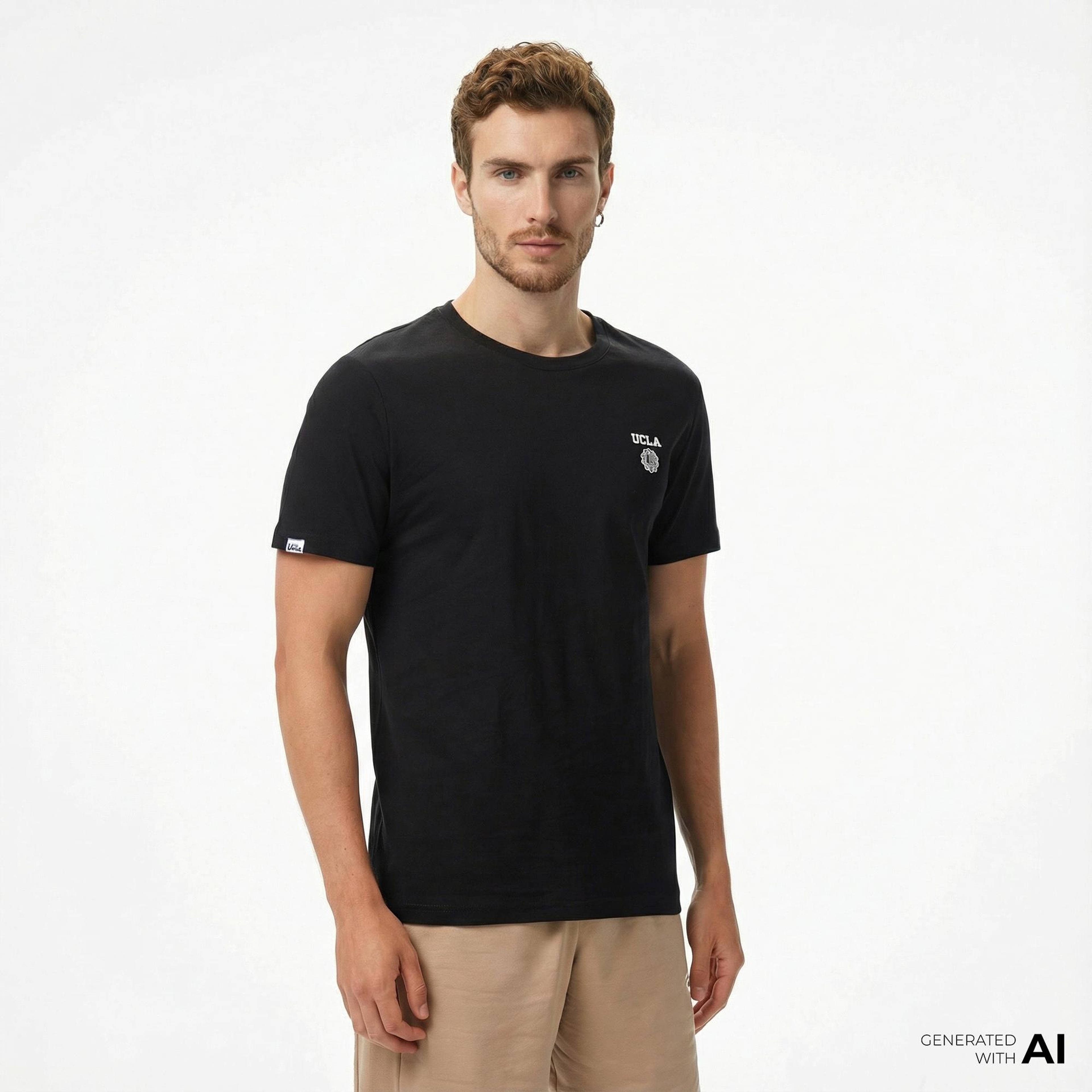Ucla Bass Erkek Siyah T-Shirt
