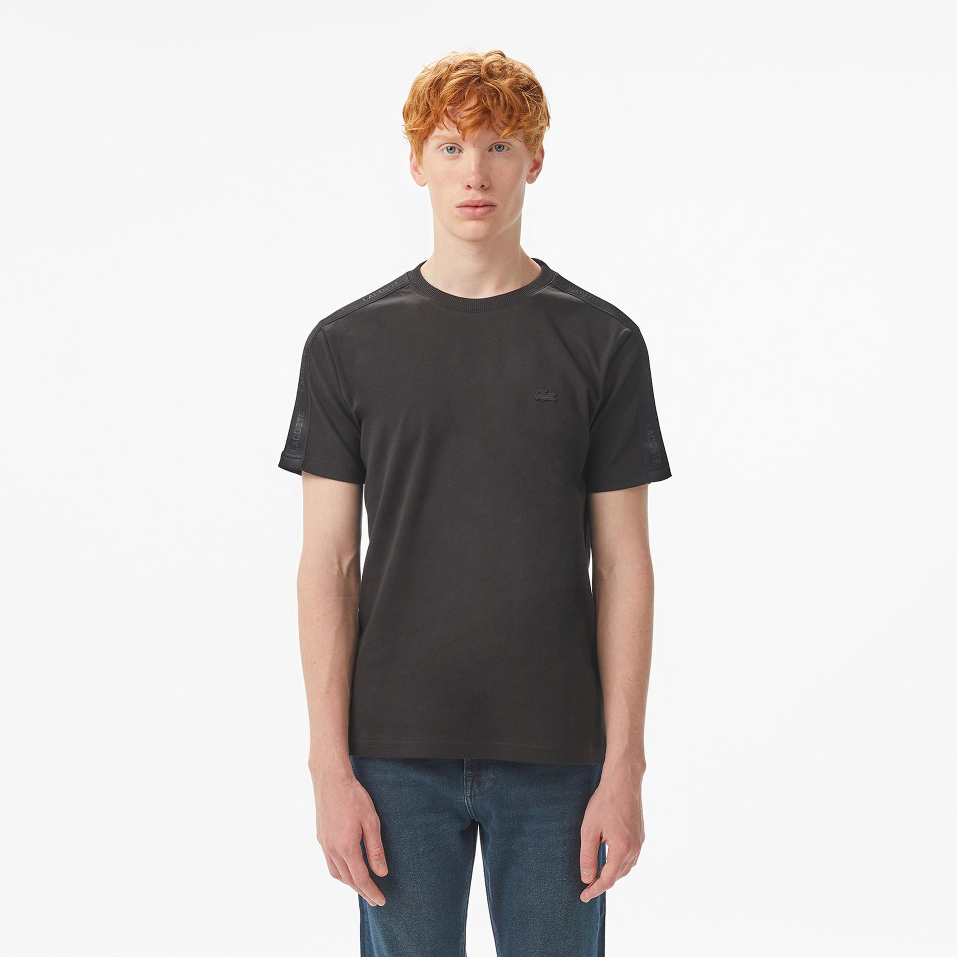 Lacoste Erkek Regular Fit Bisiklet Yaka Siyah T-Shirt