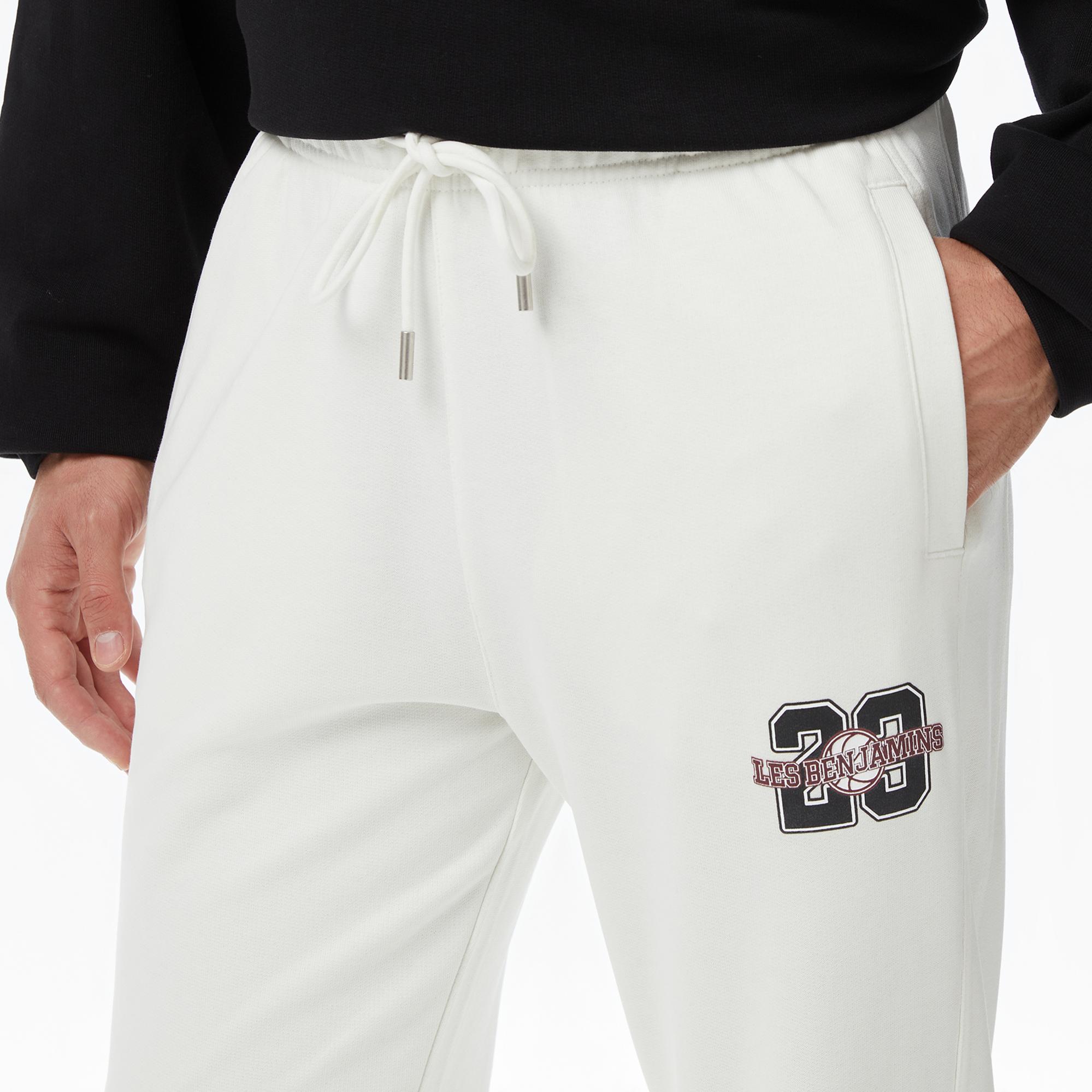 Les Benjamins Essentials 705 Erkek Beyaz Eşofman Altı