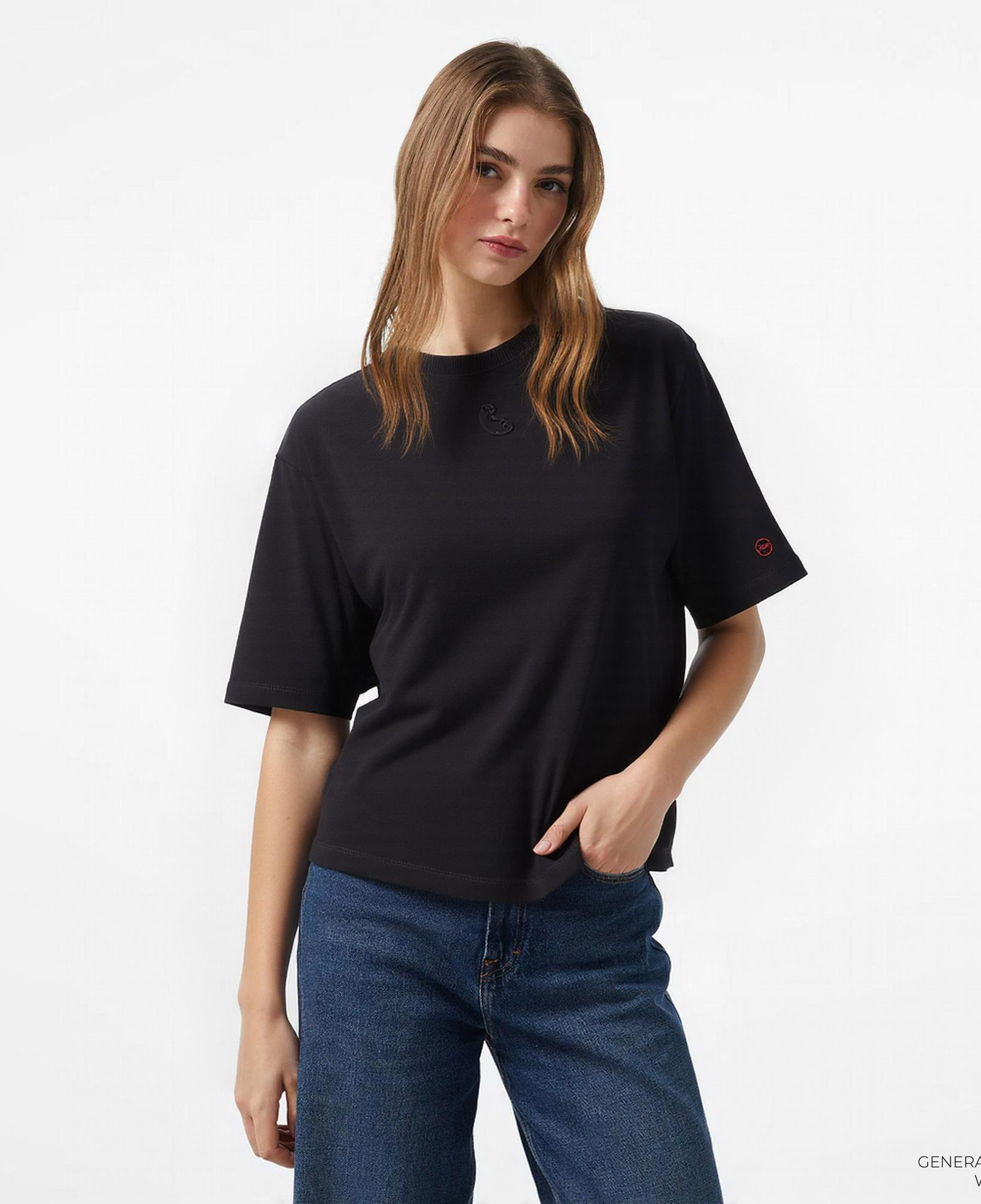 UNITED4 x Monkey Project 7 Rules Unisex Siyah T-Shirt