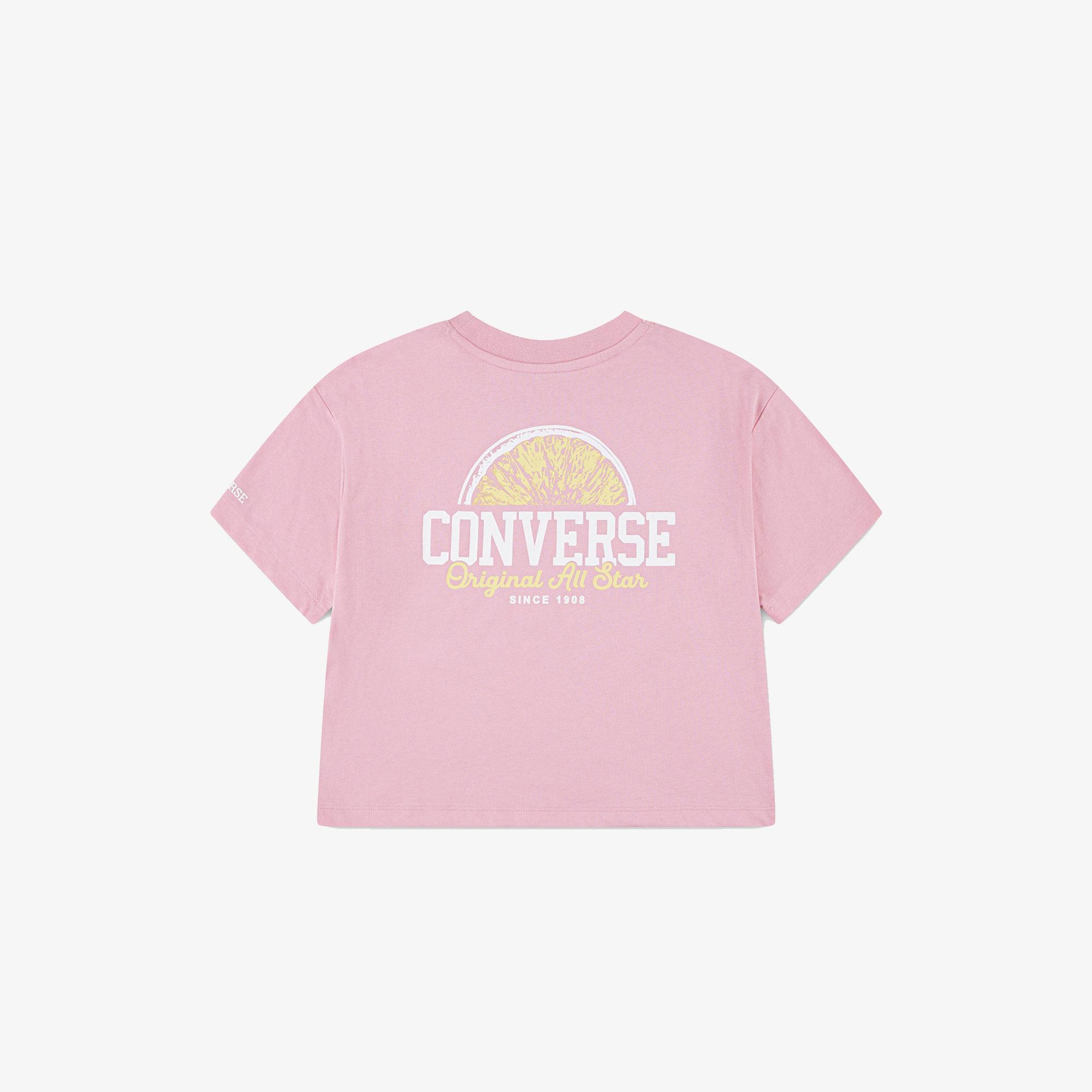 Converse Front Back Fruit Çocuk Siyah T-Shirt