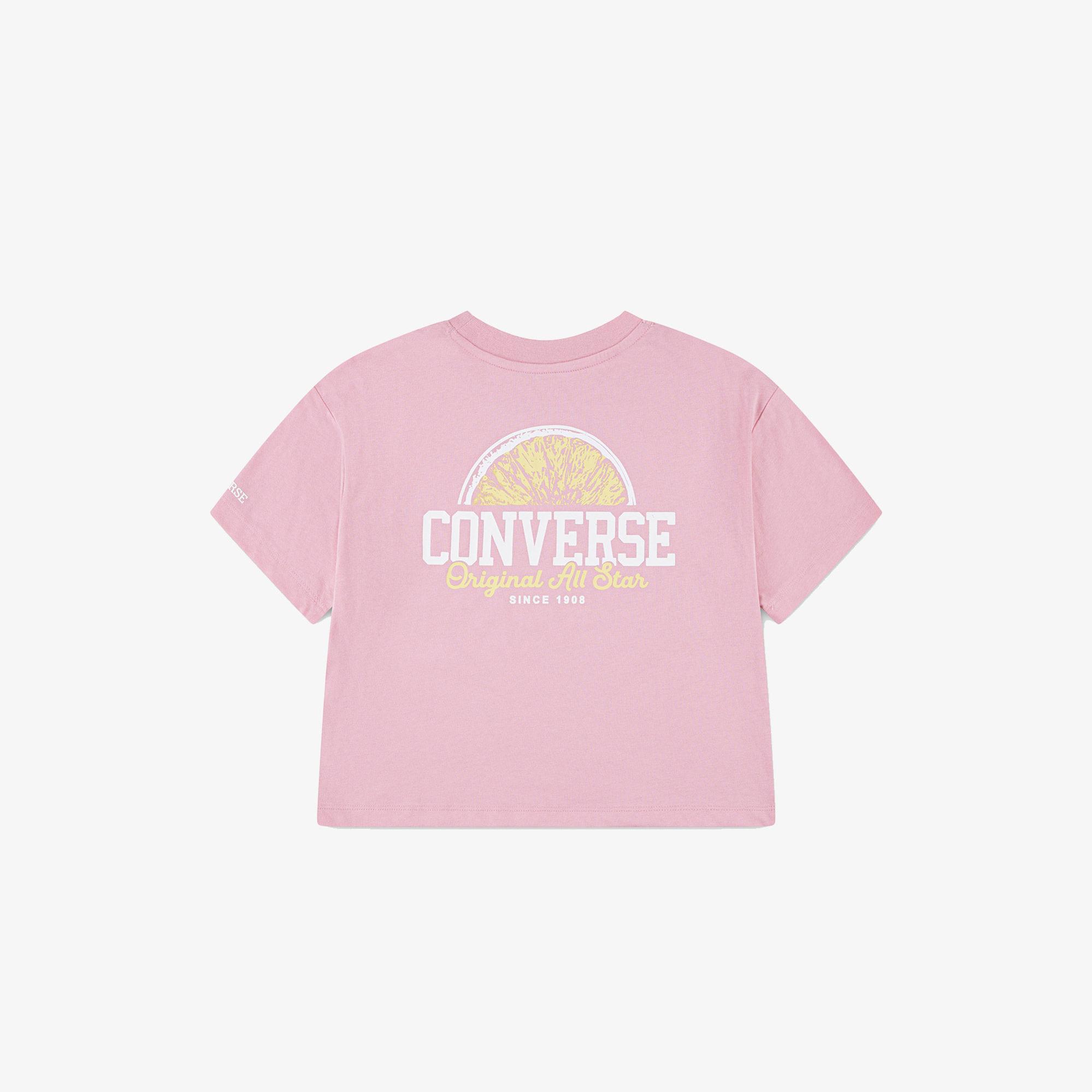 Converse Front Back Fruit Çocuk Siyah T-Shirt