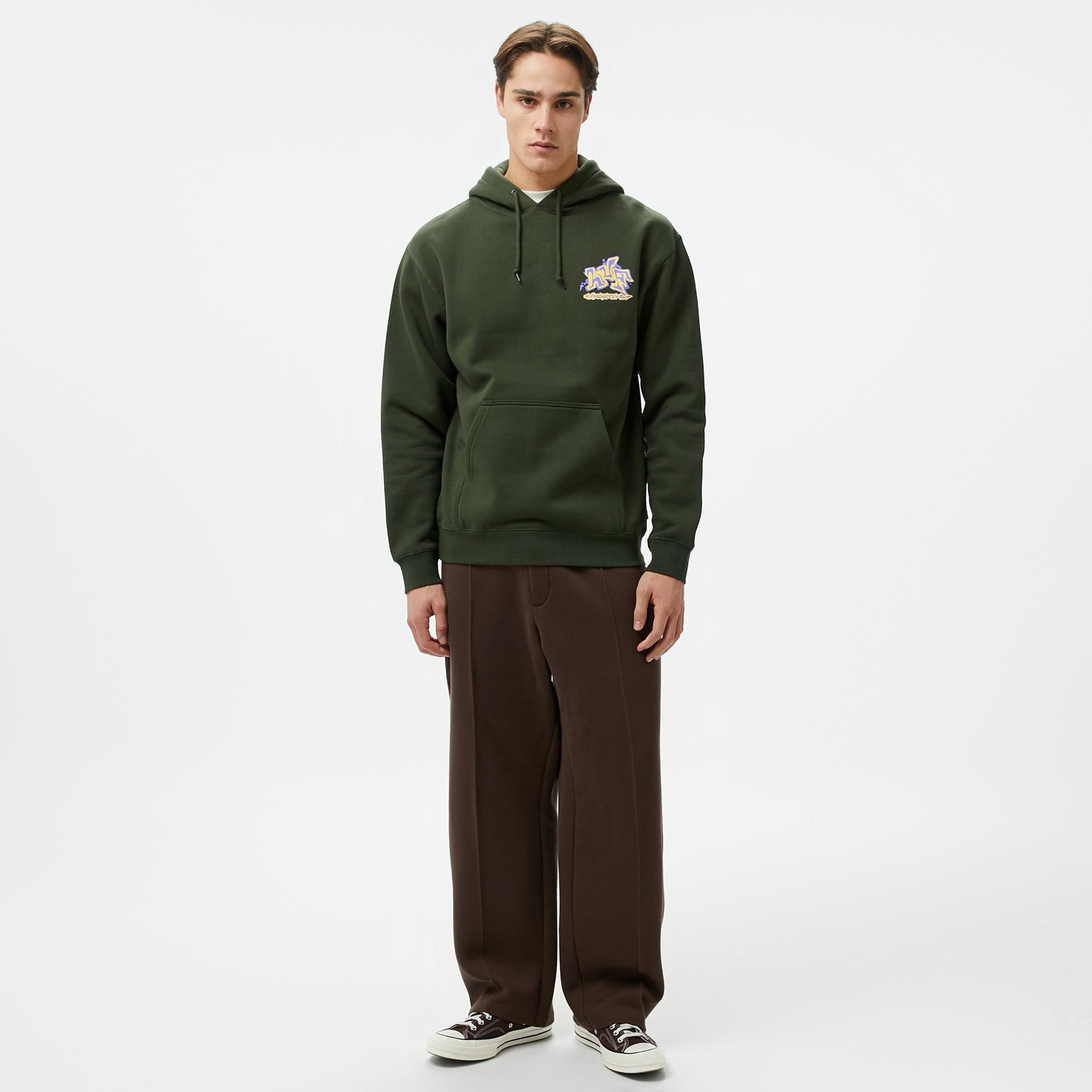Huf Productions P/O Erkek Yeşil Hoodie