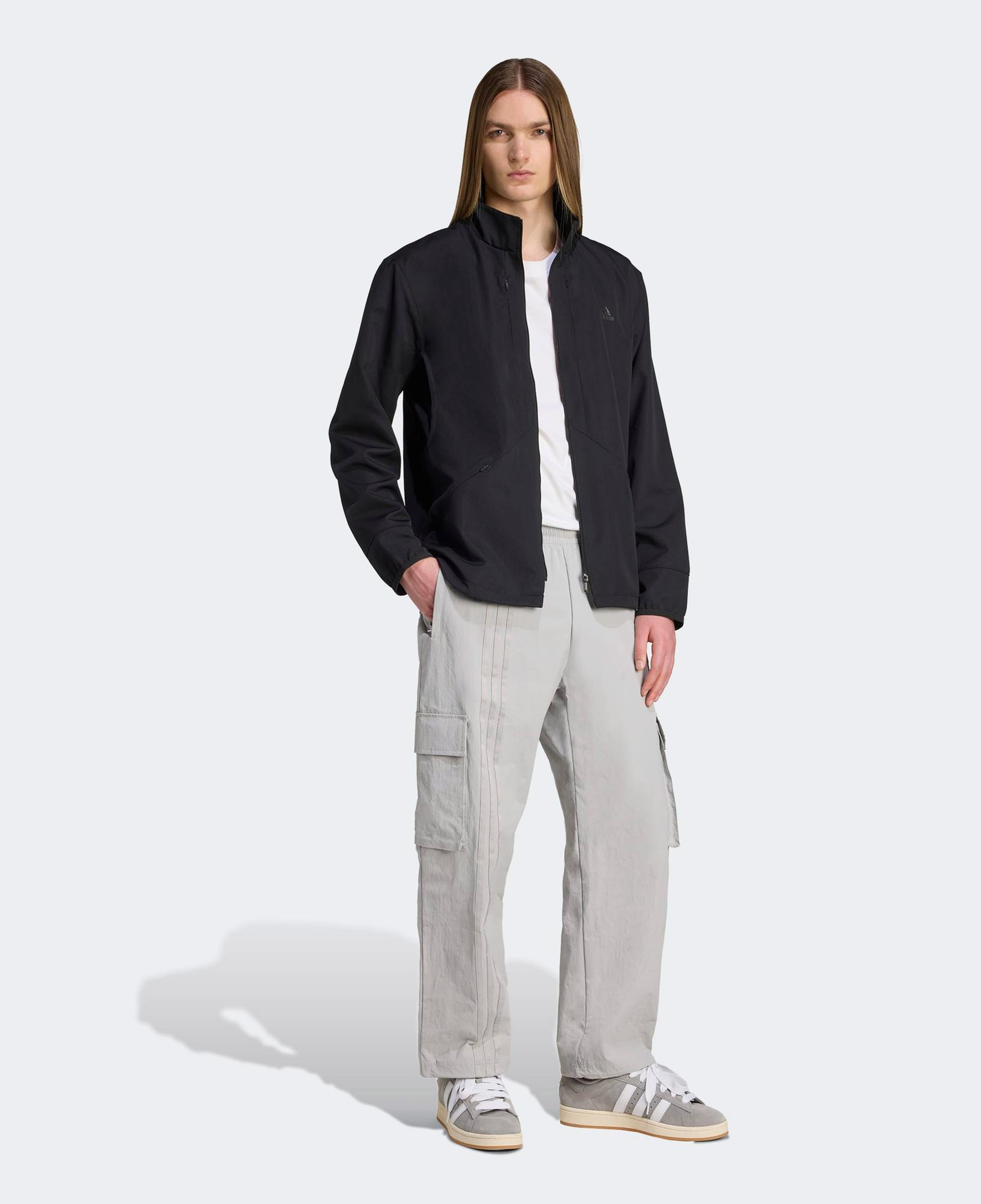 adidas Front Stripes Woven Gri Kargo Pantolon