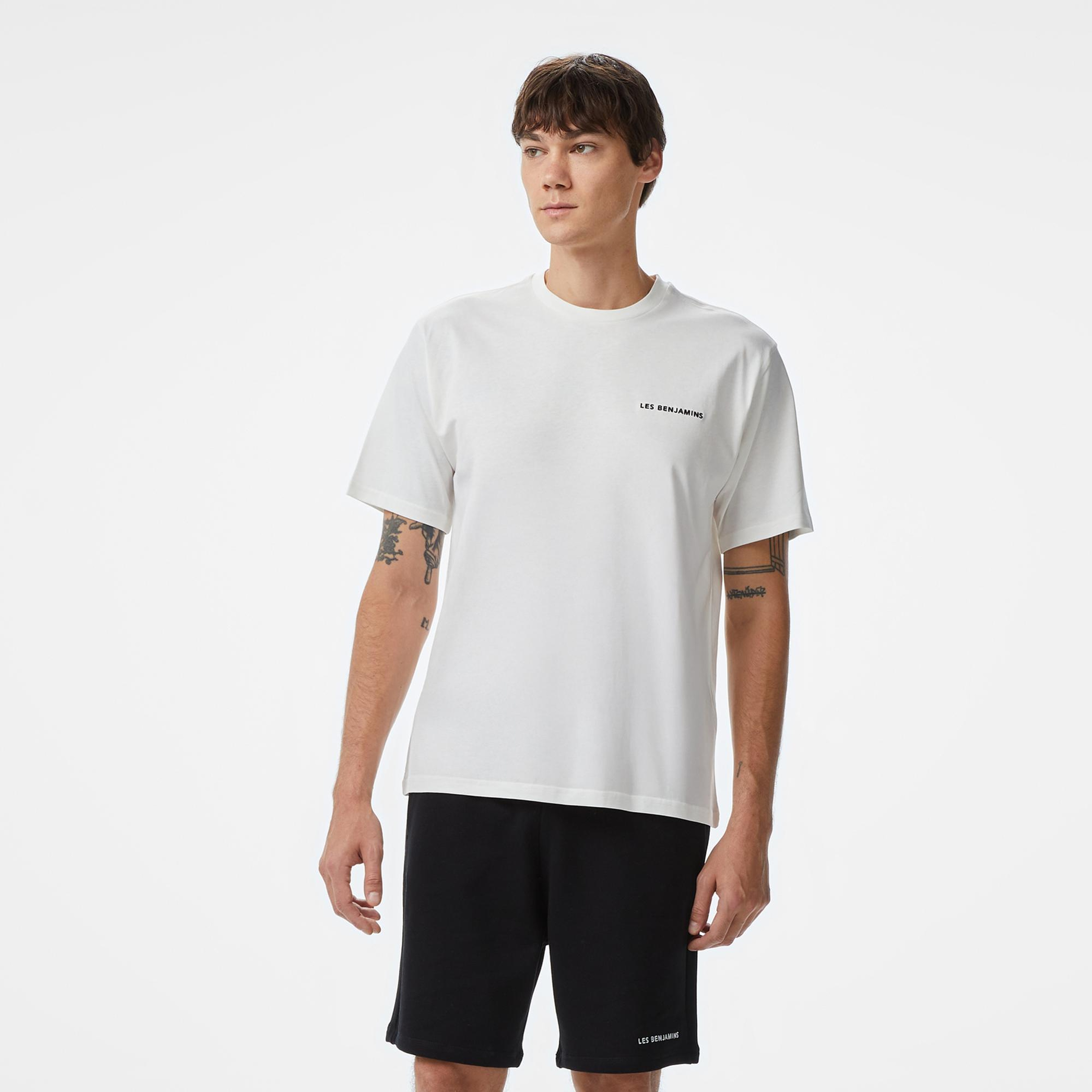 Les Benjamins Erkek Beyaz T-Shirt