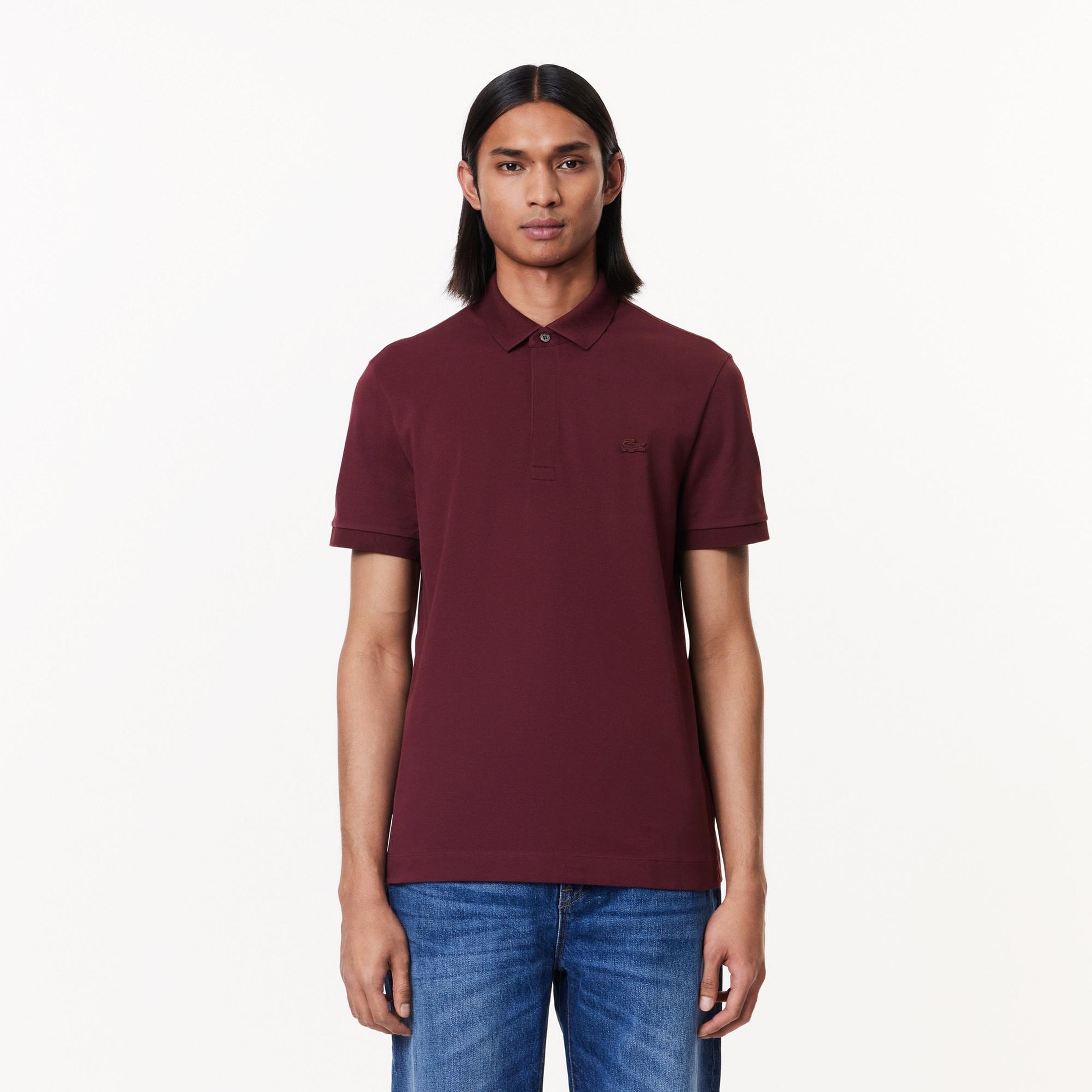 Lacoste Paris Erkek Regular Fit Bordo Polo