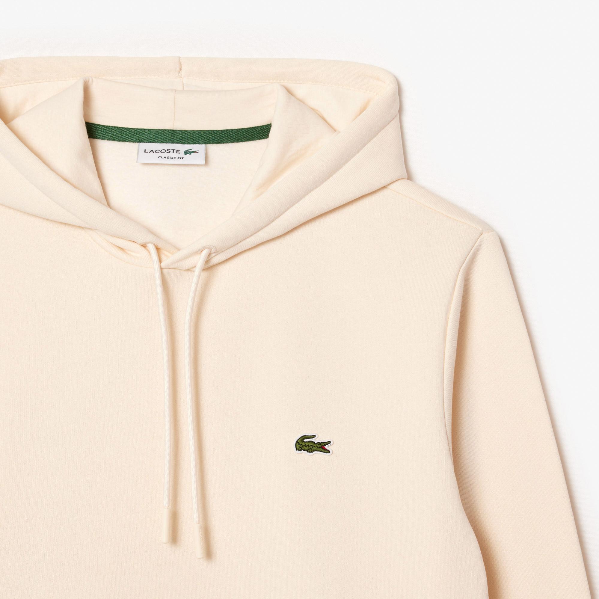 Lacoste Erkek Classic Fit Kapüşonlu Bej Sweatshirt