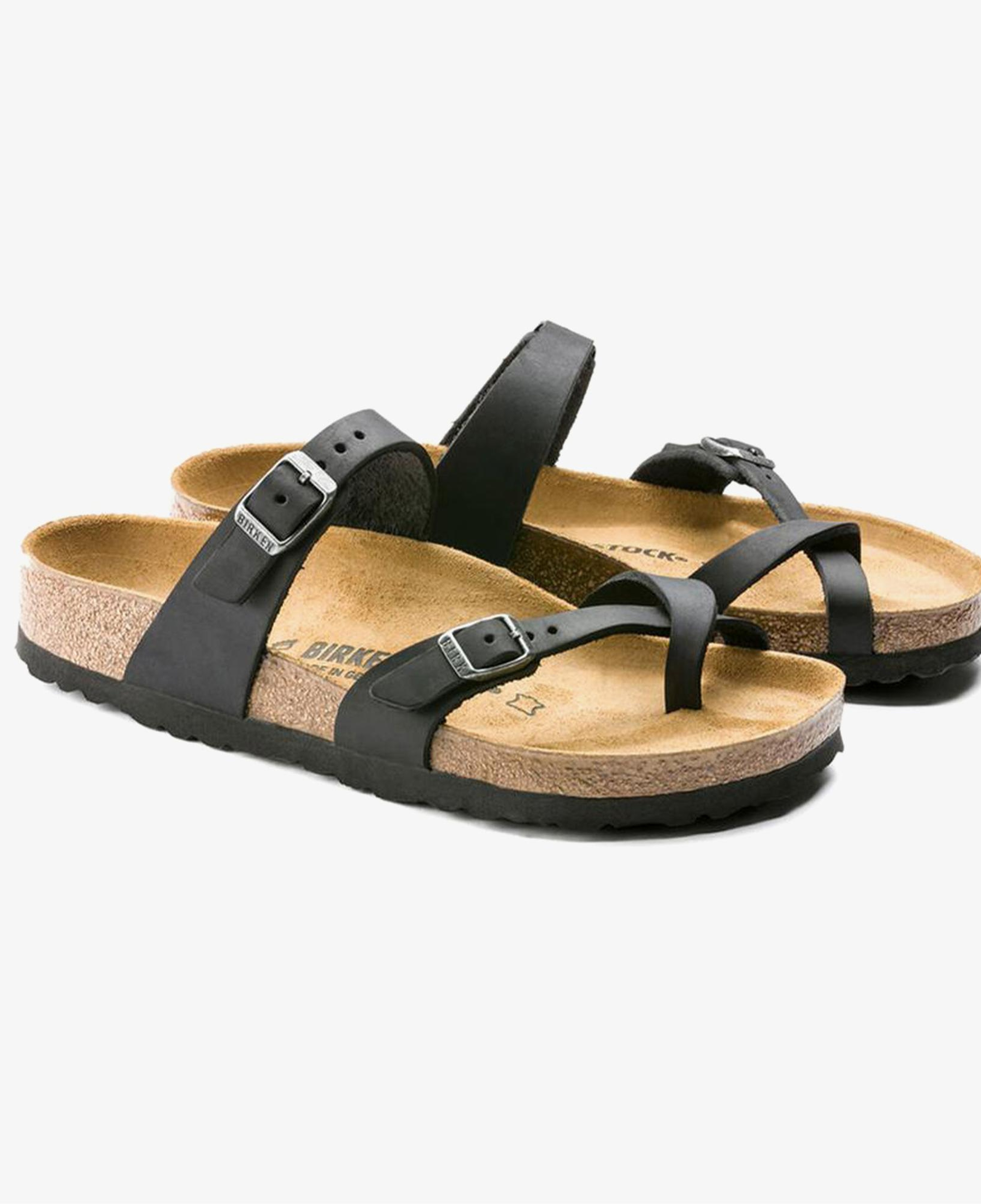 Birkenstock Mayari Leoi Kadın Siyah Parmak Arası Terlik