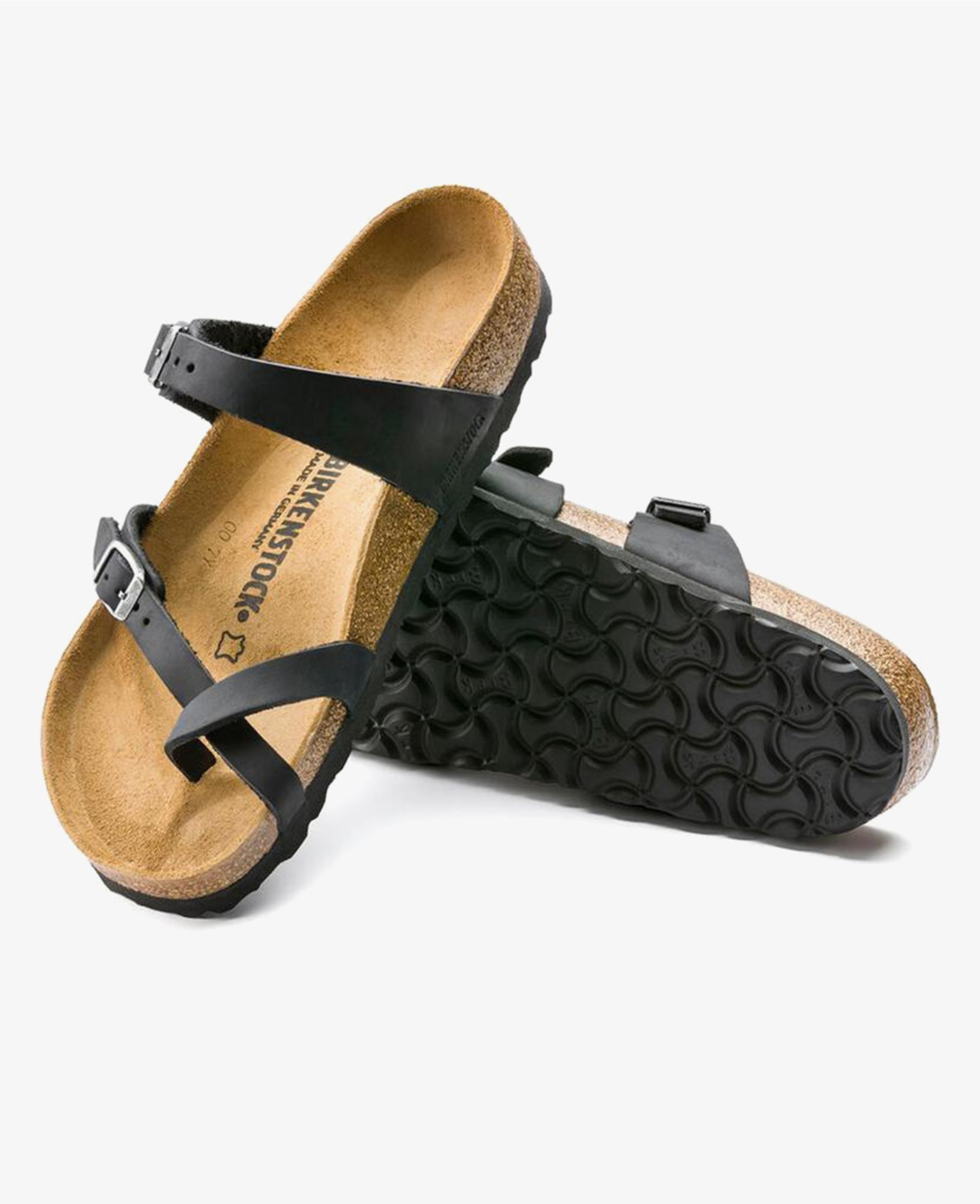 Birkenstock Mayari Leoi Kadın Siyah Parmak Arası Terlik