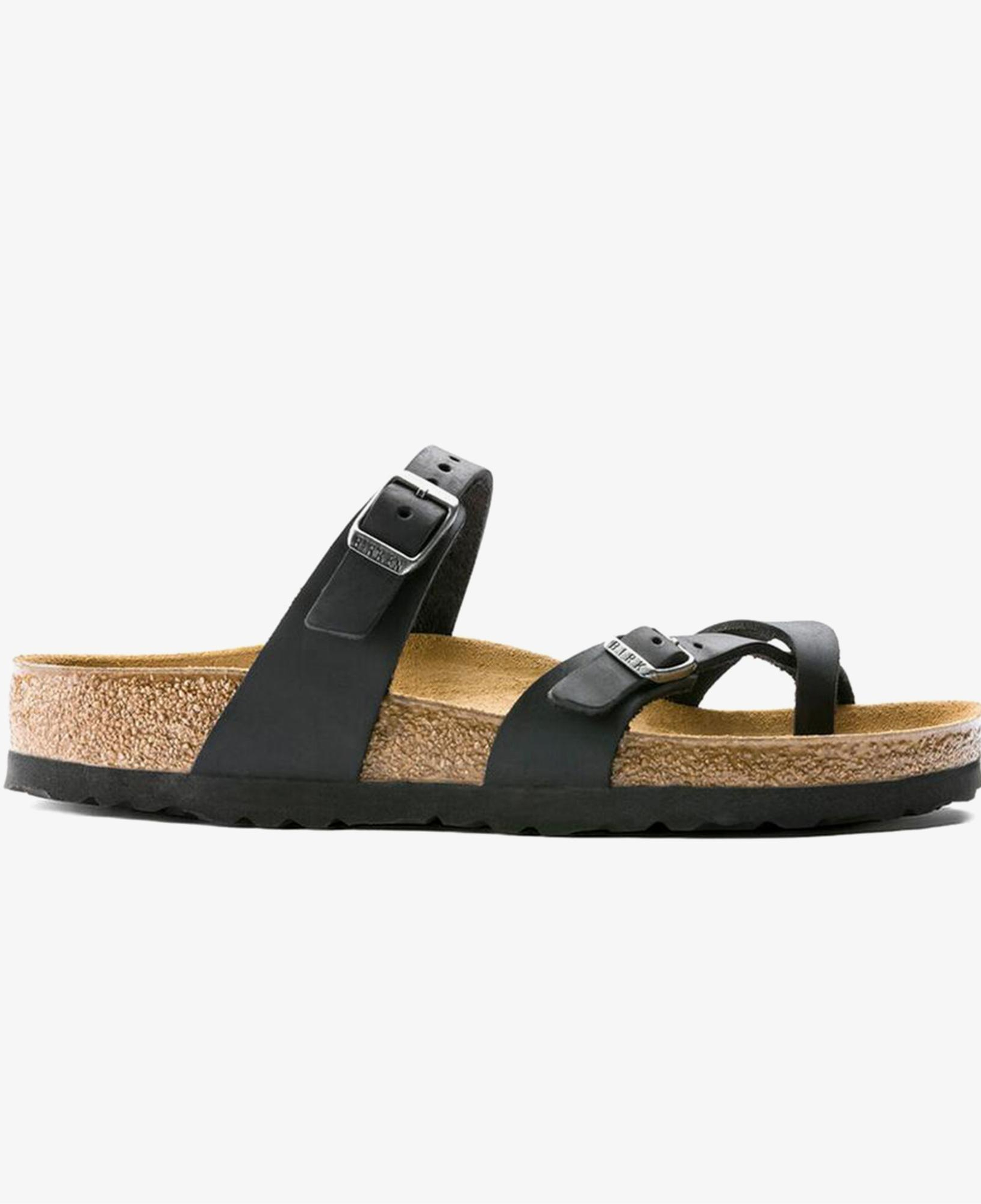 Birkenstock Mayari Leoi Kadın Siyah Parmak Arası Terlik