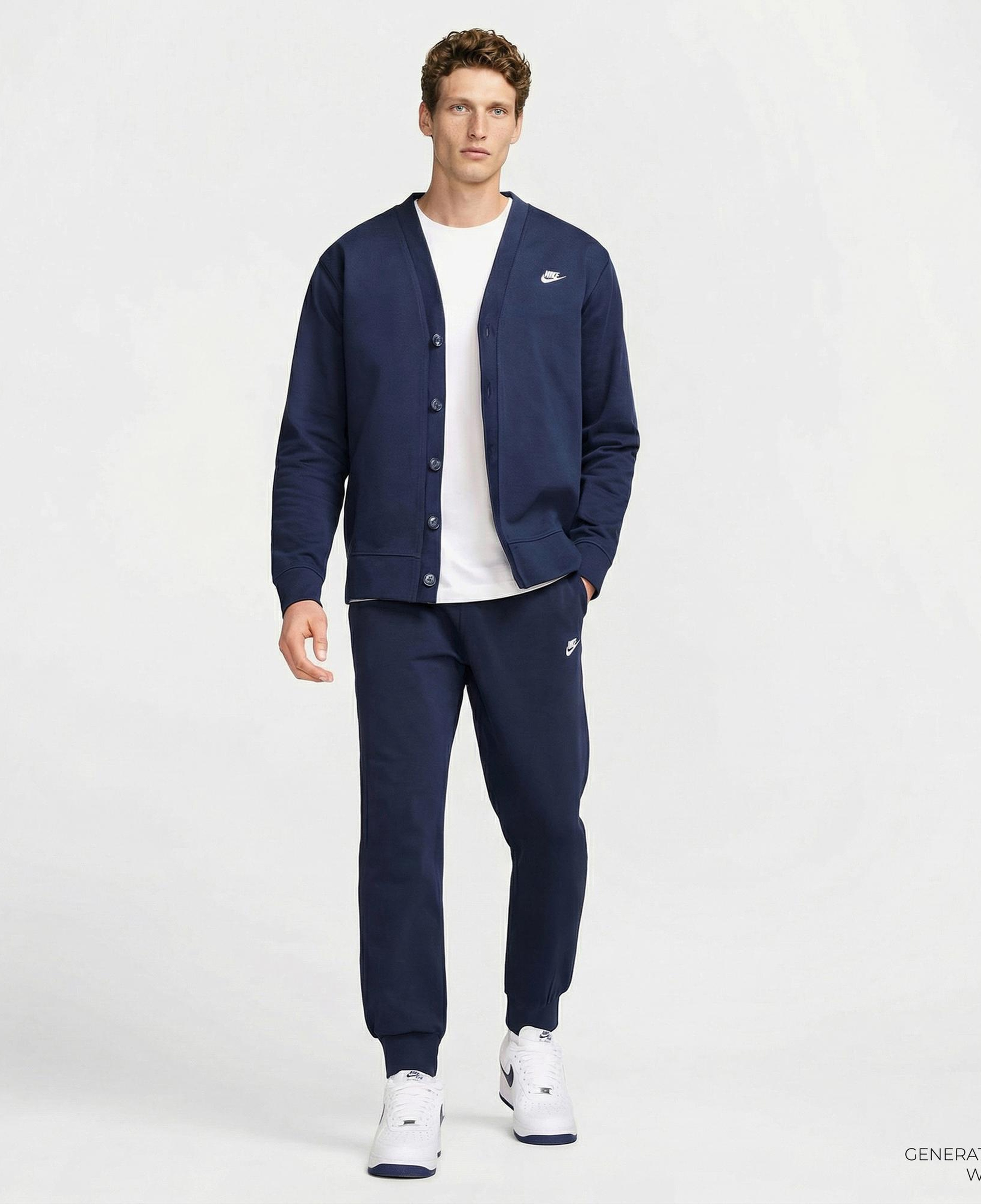 Nike Club Knit Erkek Lacivert Eşofman Altı