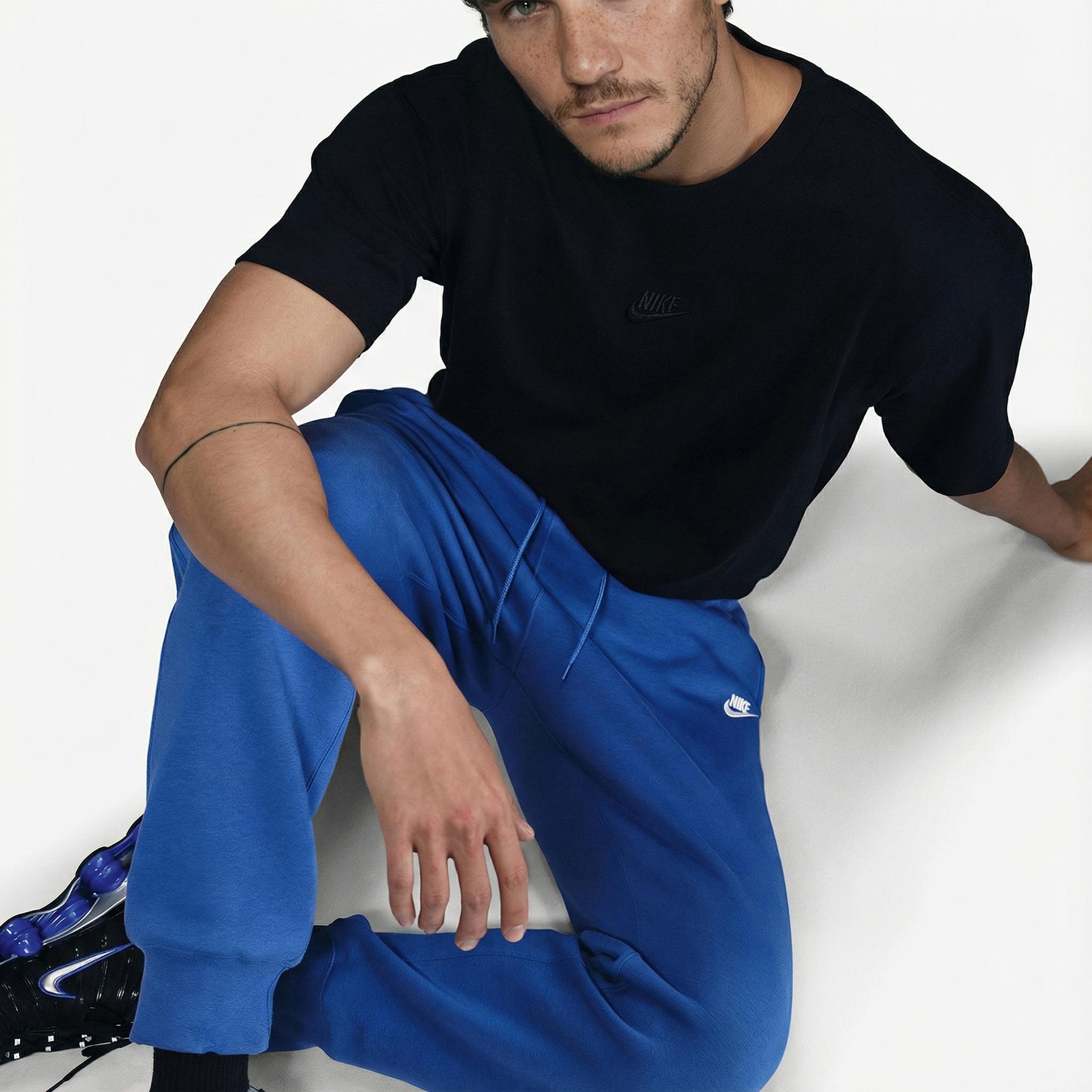 Nike Club Erkek Mavi Eşofman Altı