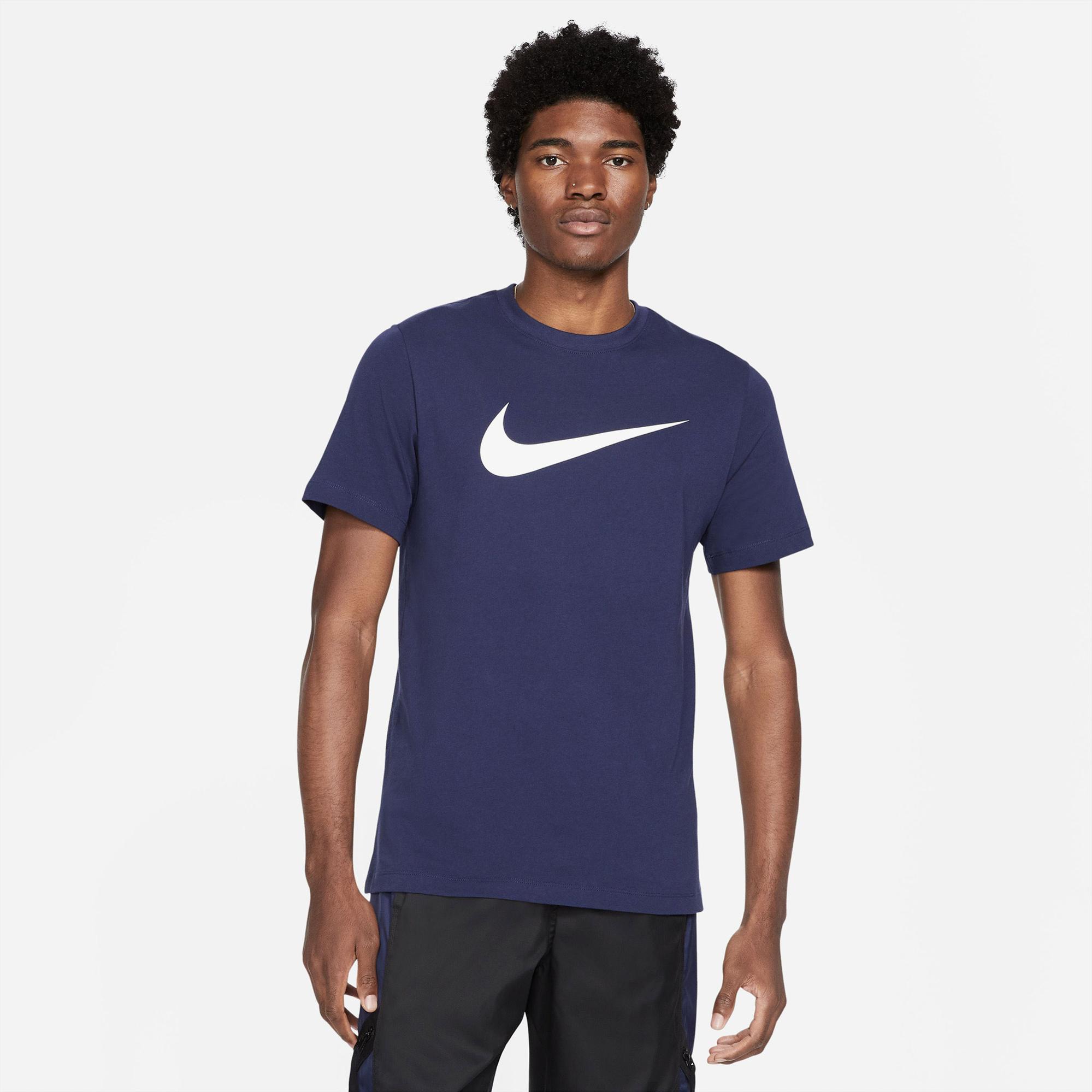 Nike Sportswear Icon Swoosh Erkek Lacivert T-Shirt