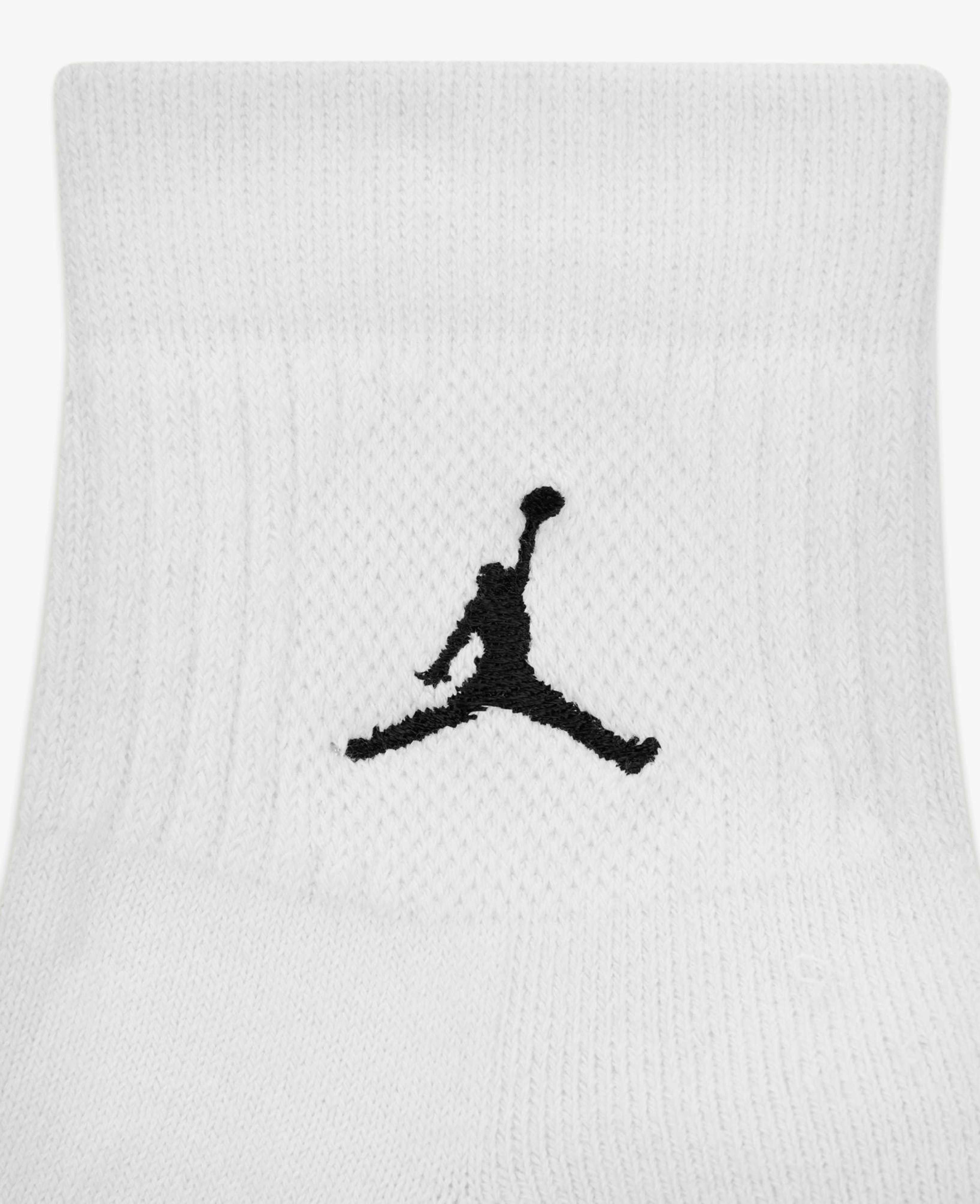 Jordan Cush Poly 3' lü Unisex Beyaz Çorap