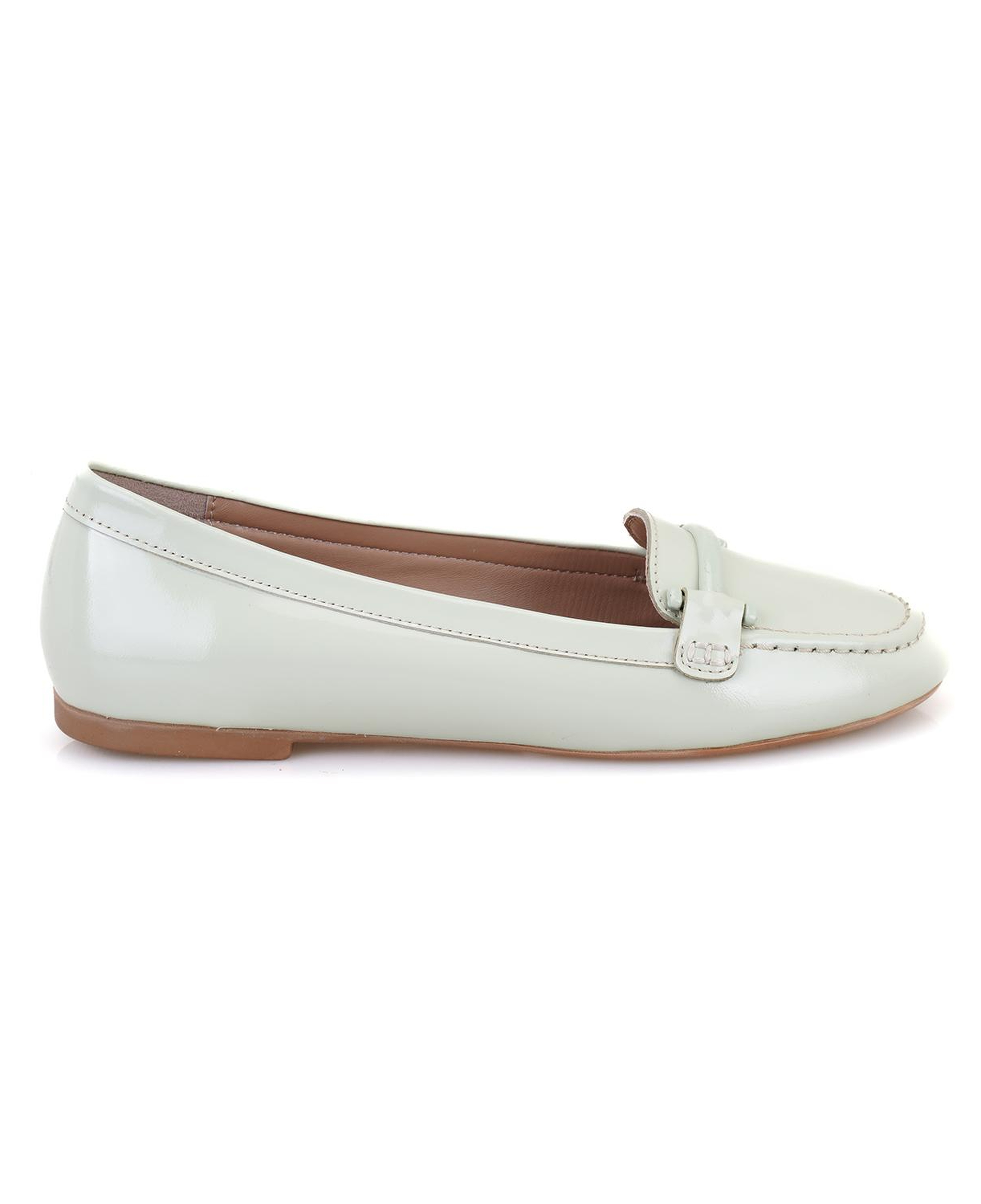 Kadın Açık Yeşil Deri Babet