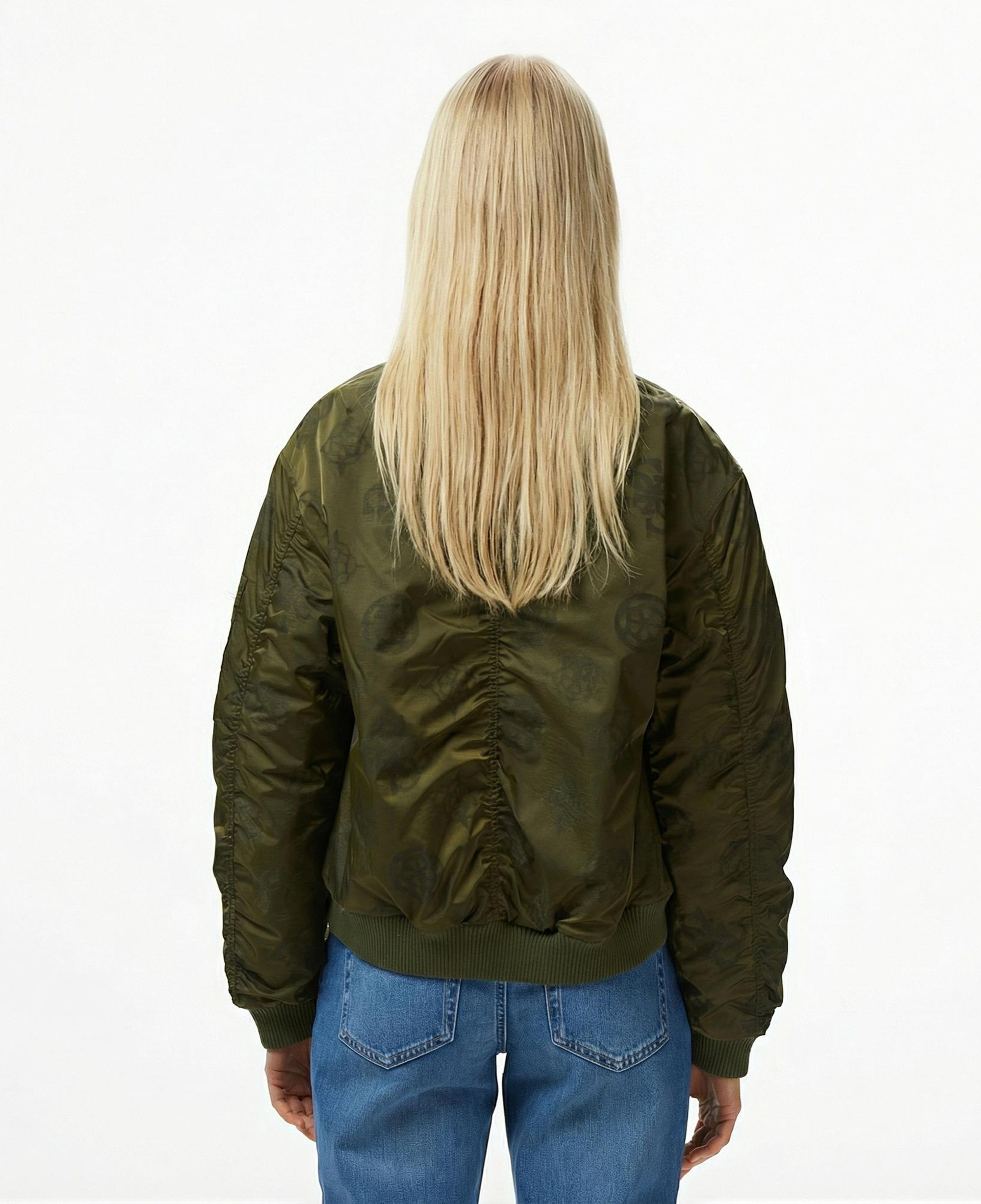 Guess Philomene Bomber Kadın Yeşil Ceket