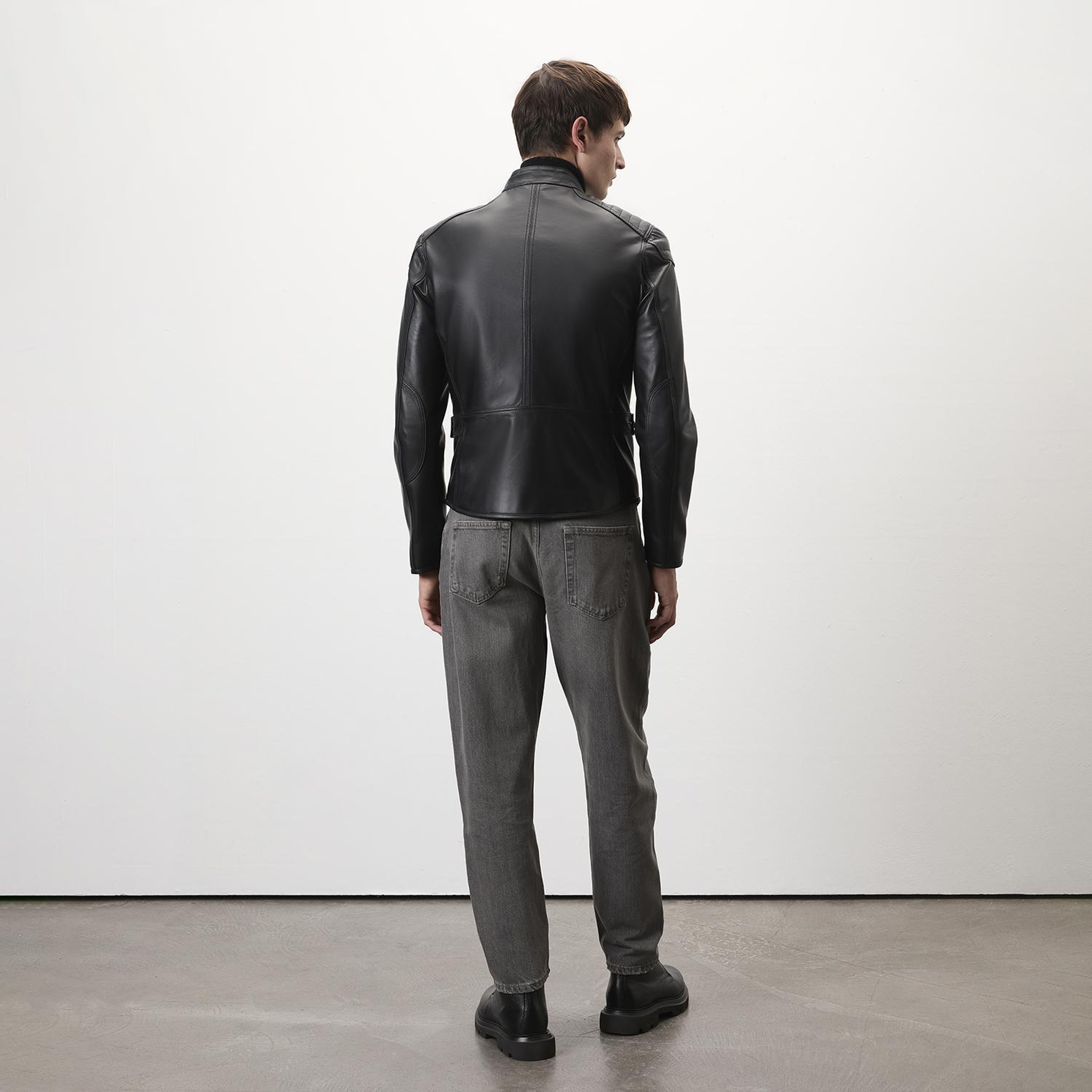 Dugan Siyah Erkek Deri Mont