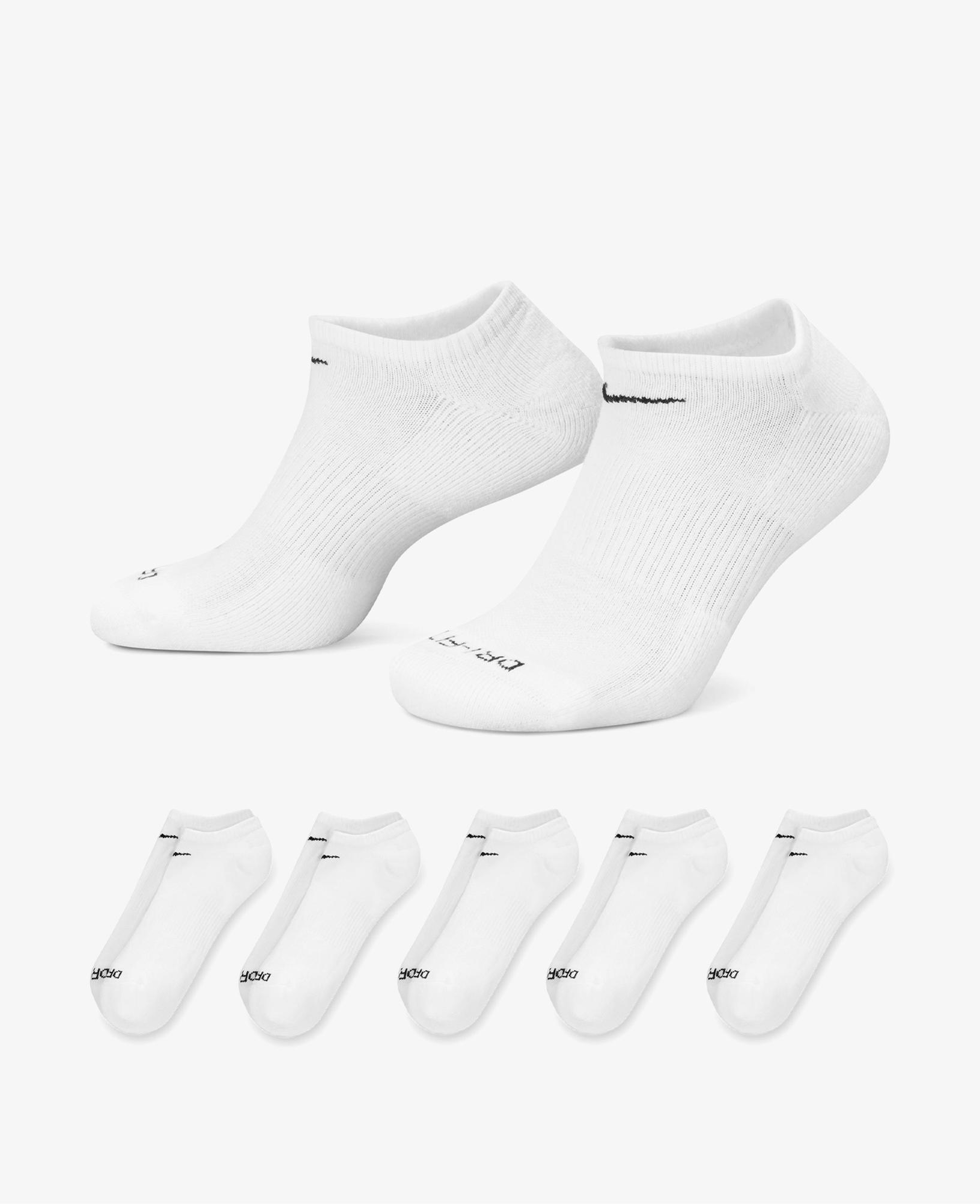 Nike Everyday Plus Cushioned Erkek Beyaz 3'lü Çorap