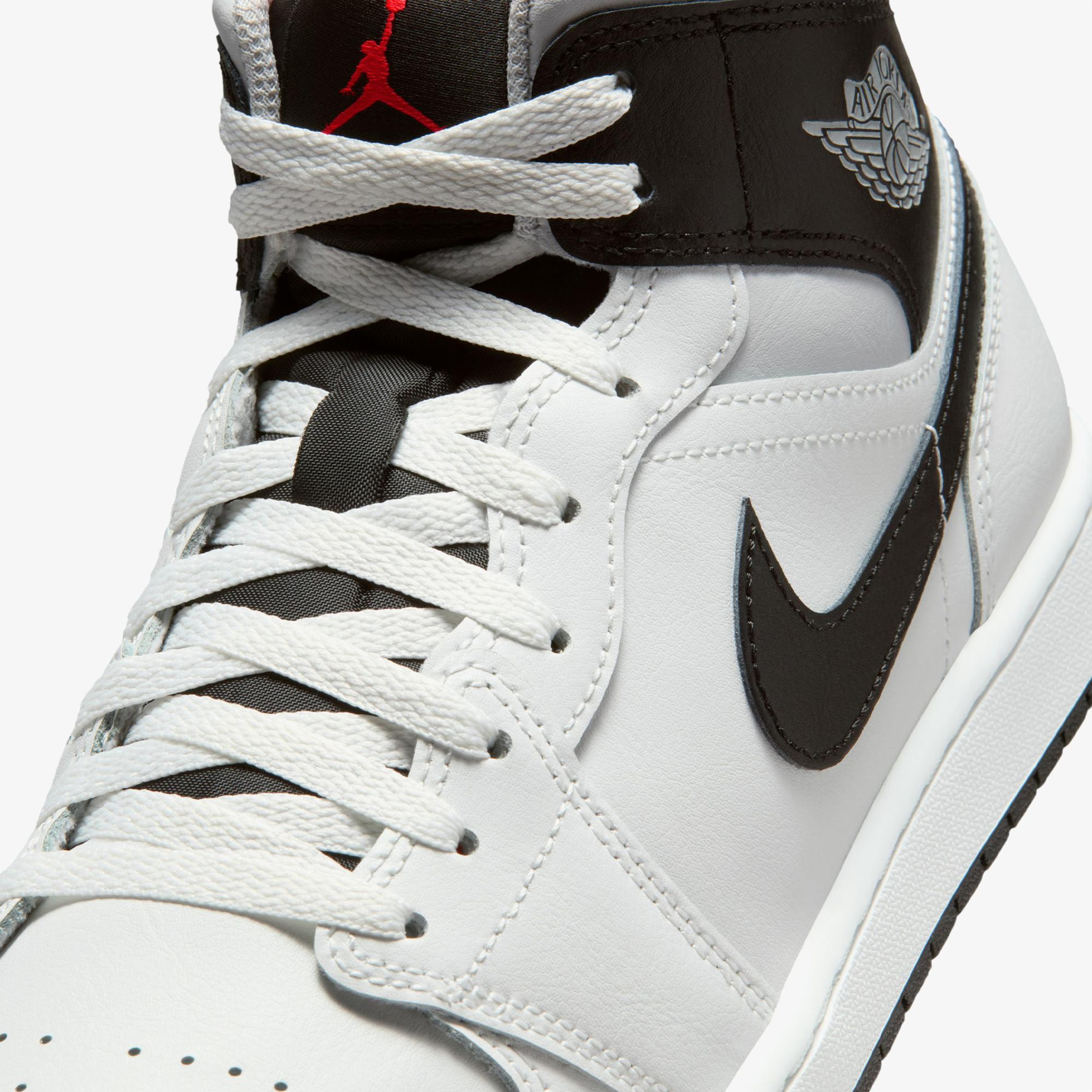 Jordan Air 1 Mid Erkek Gri Spor Ayakkabı