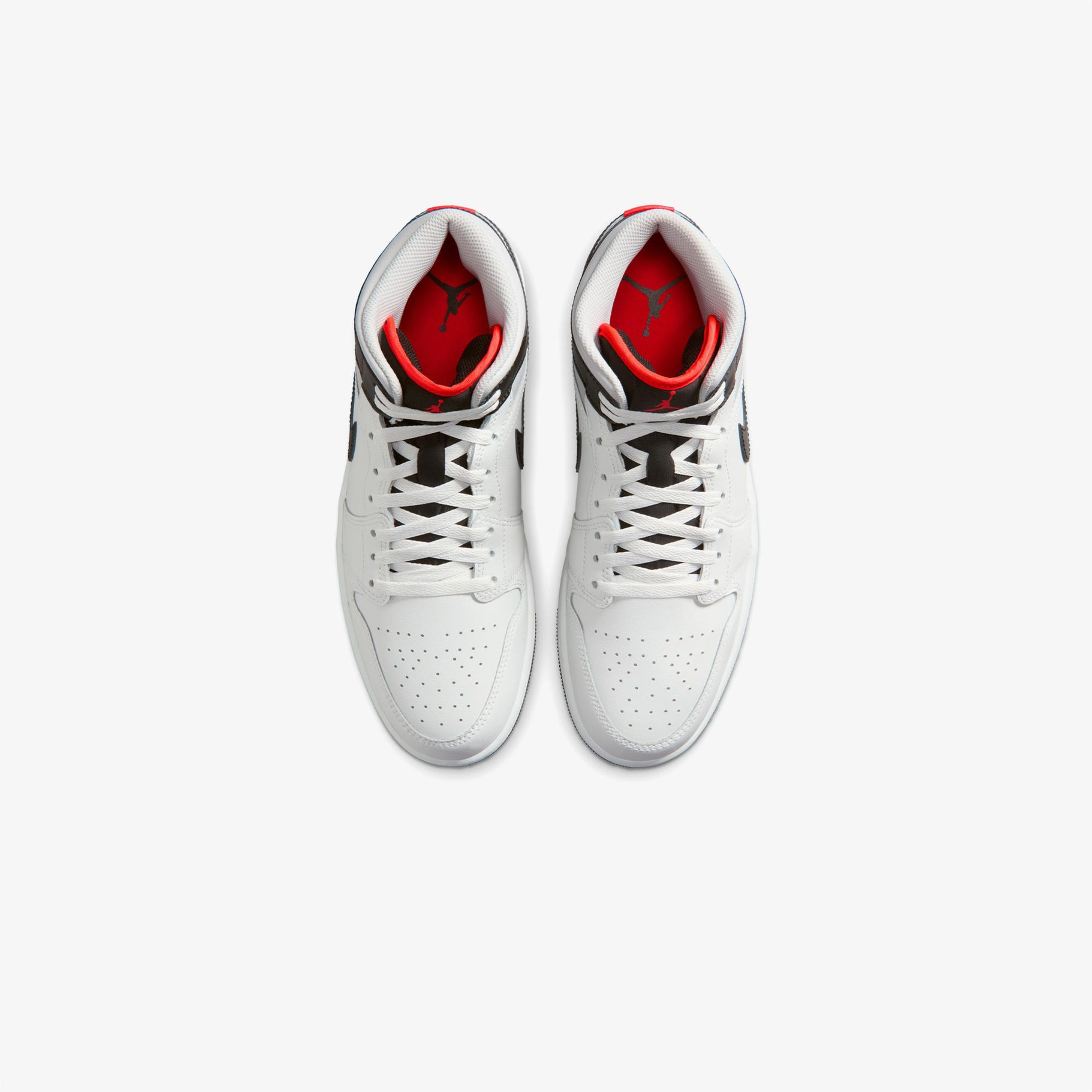 Jordan Air 1 Mid Erkek Gri Spor Ayakkabı