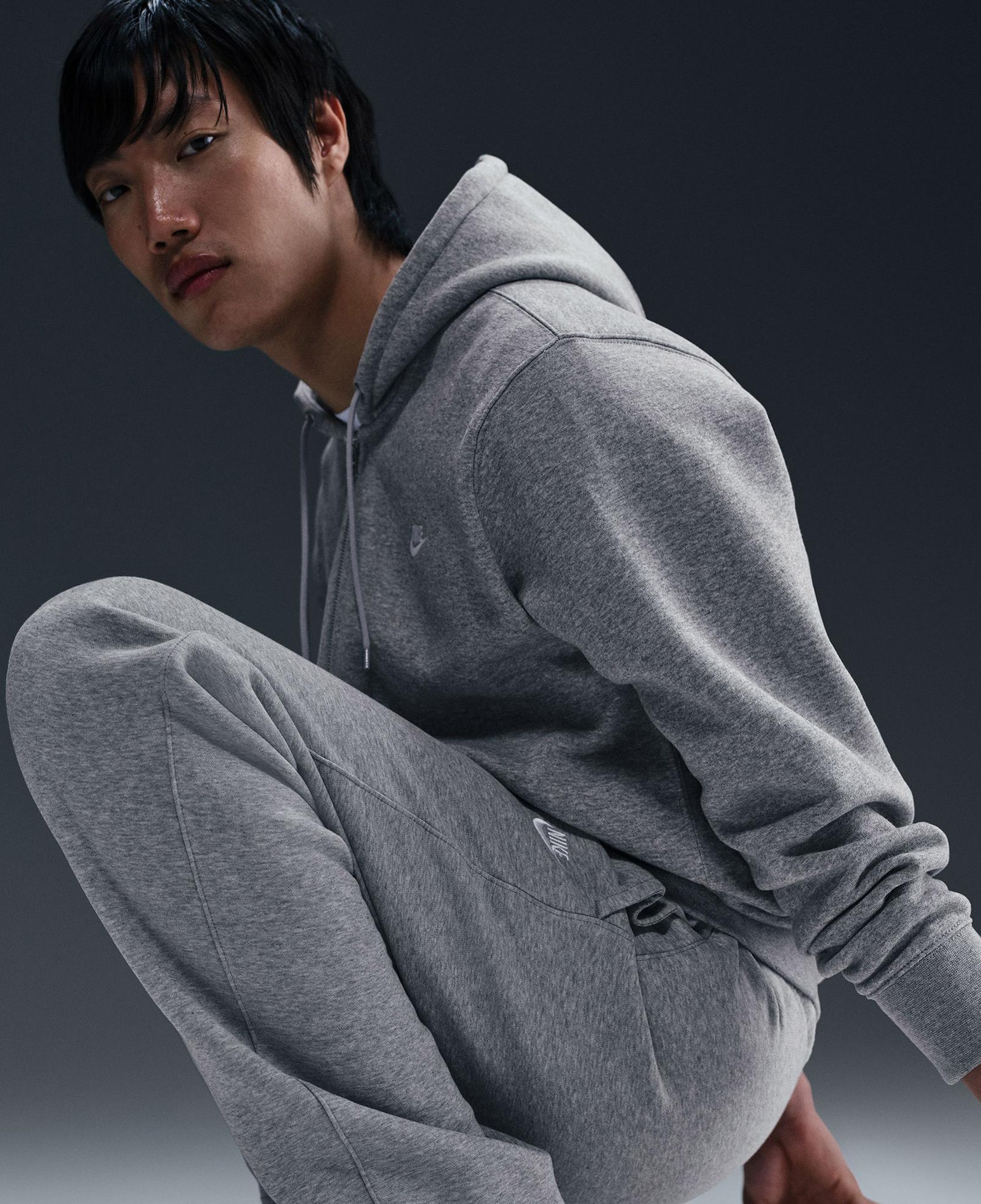 Nike Club Erkek Gri Eşofman Altı