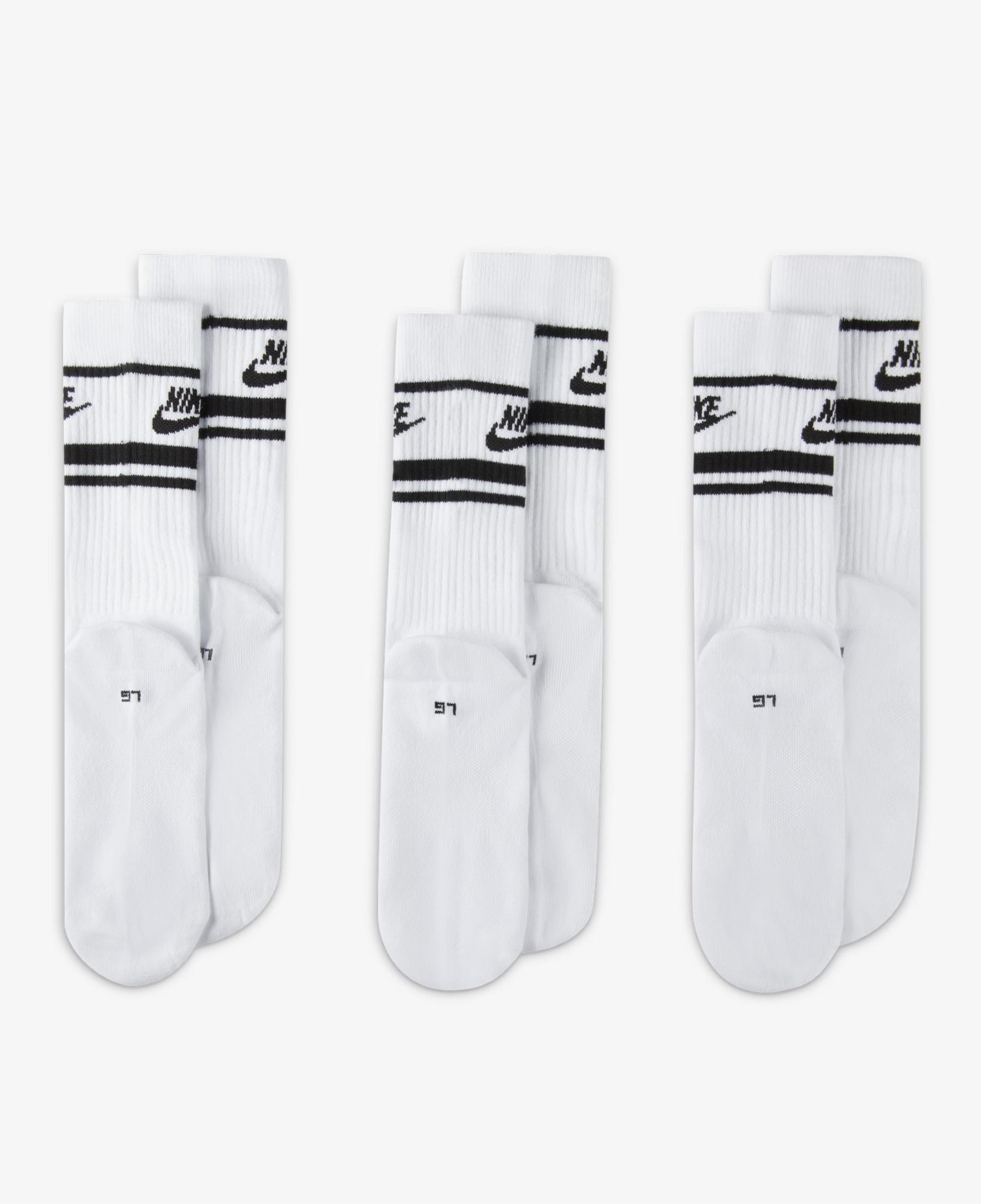 Nike Sportswear Everyday Essential Cr 3'lü Unisex Beyaz Çorap