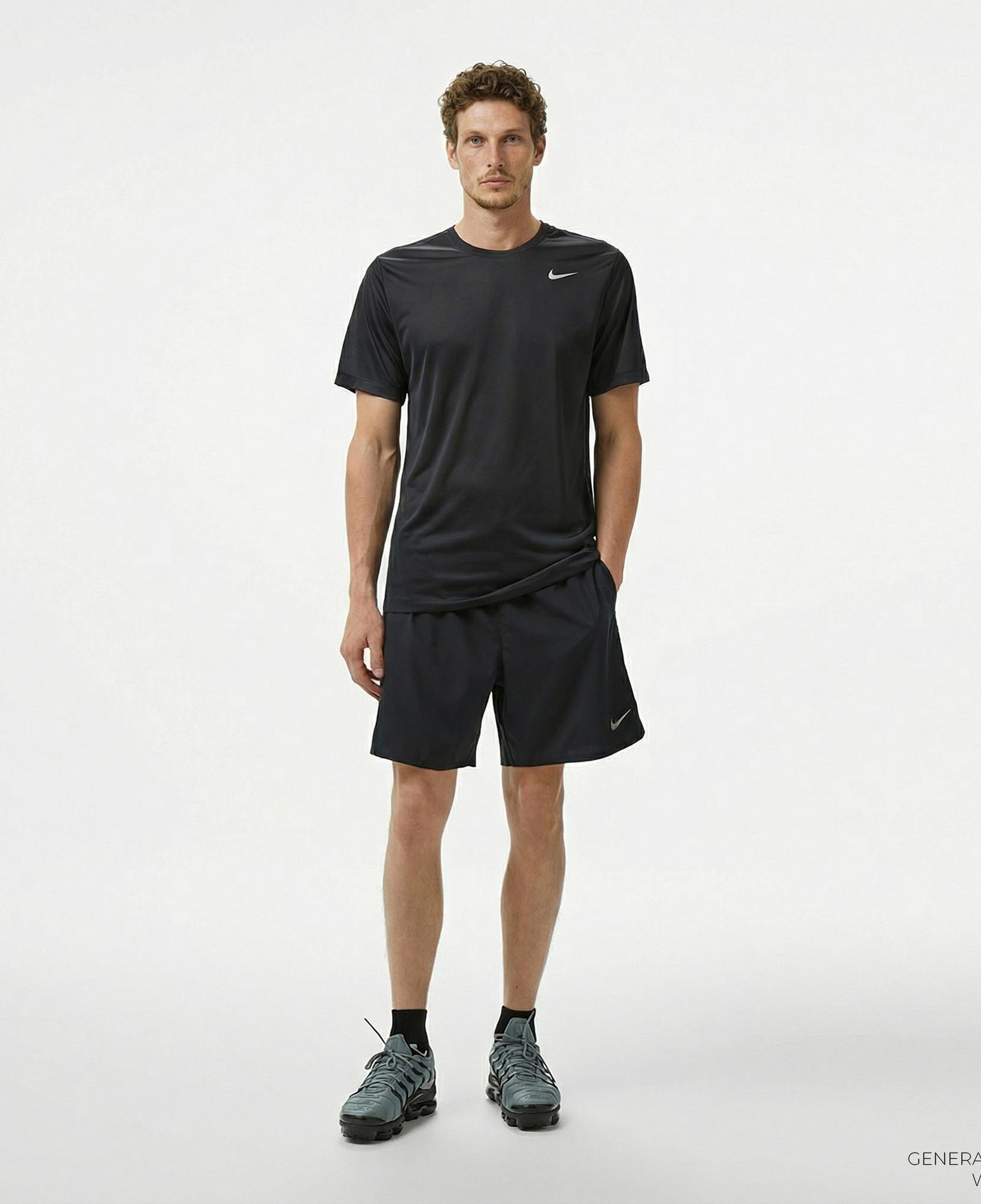 Nike Dri-Fit Challenger 18cm Erkek Siyah Şort