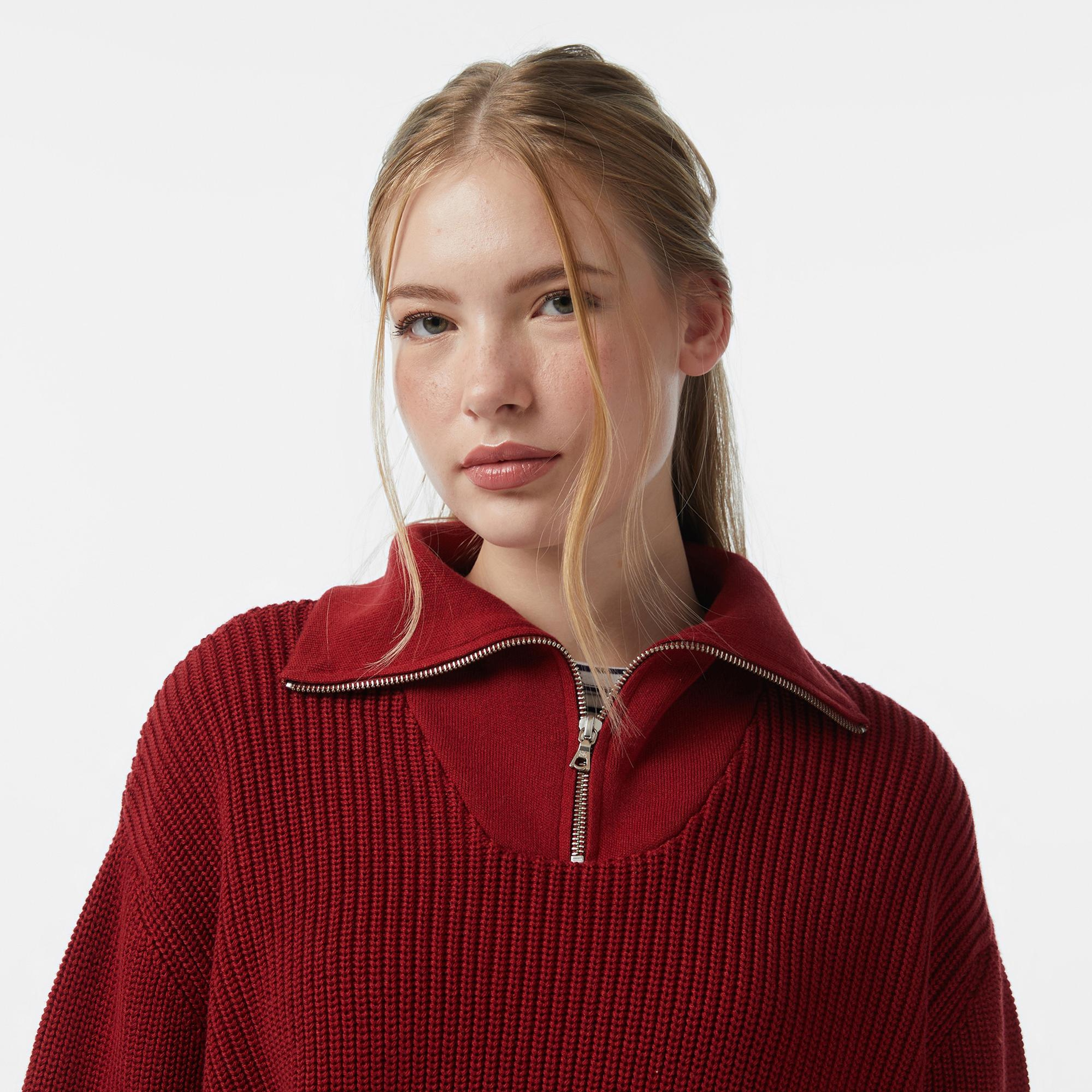 Les Benjamins 310 Kadın Kırmızı Triko