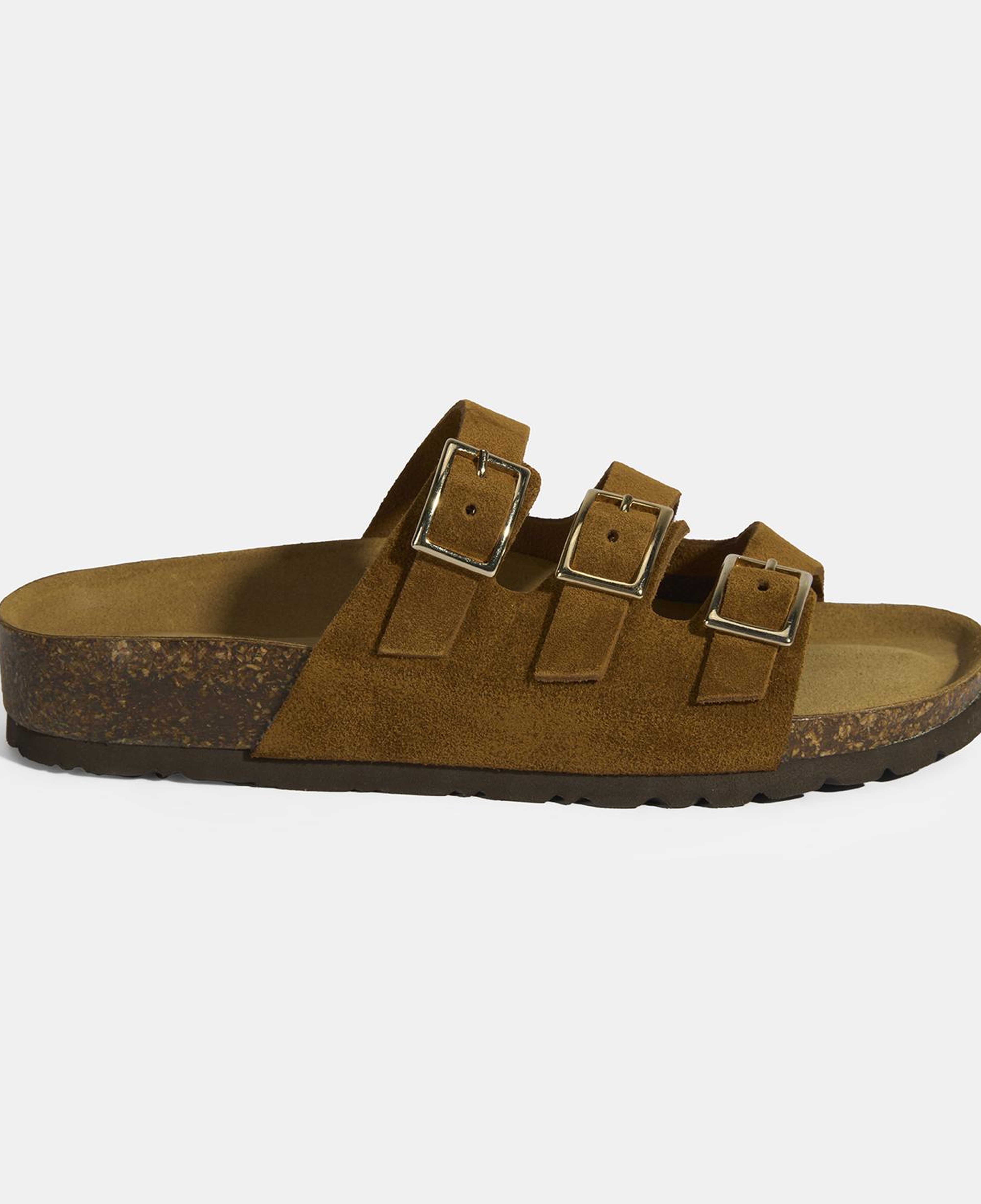 Taba Kadın Toka Detaylı Süet Terlik