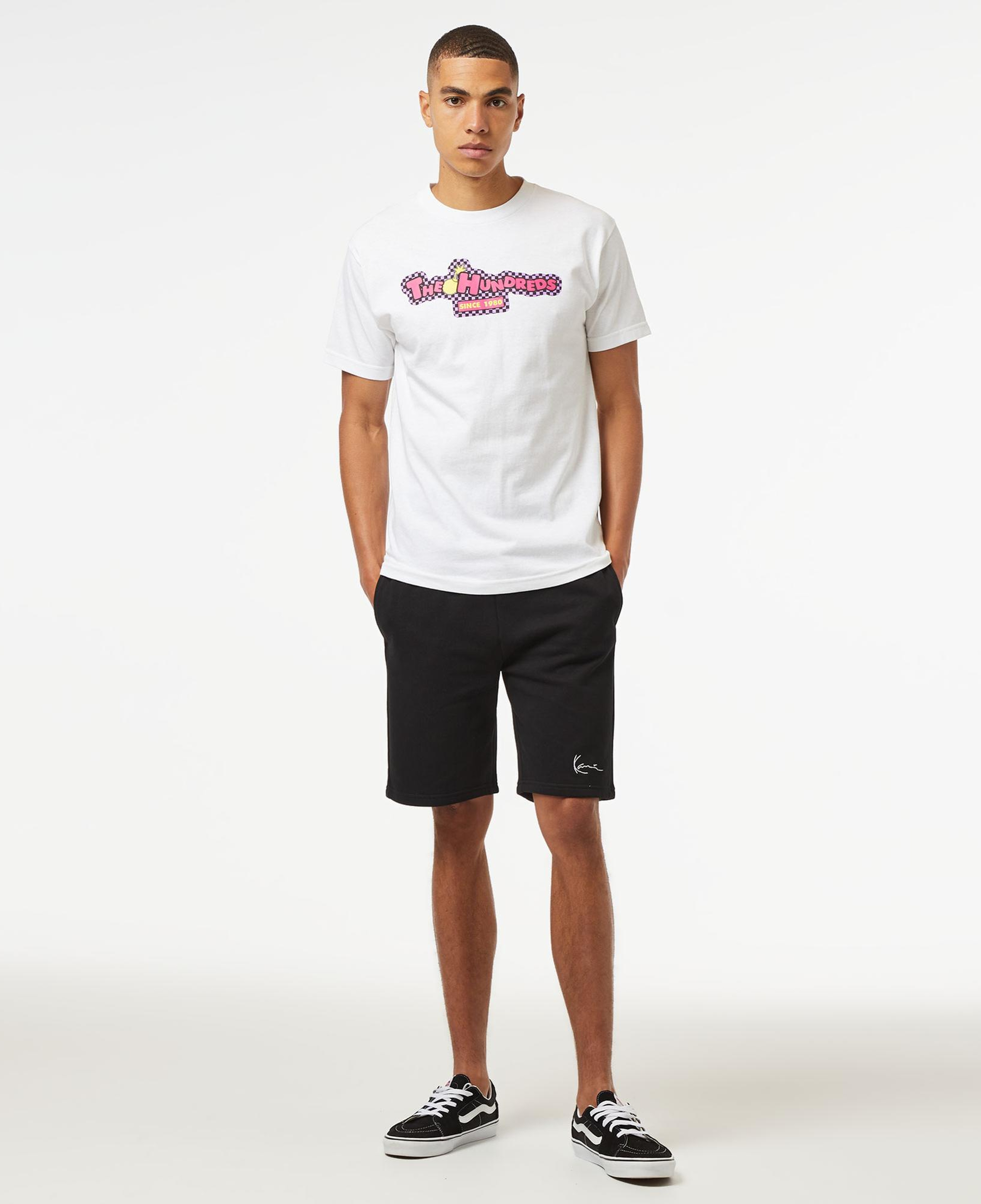 The Hundreds Push Bar Erkek Beyaz T-Shirt
