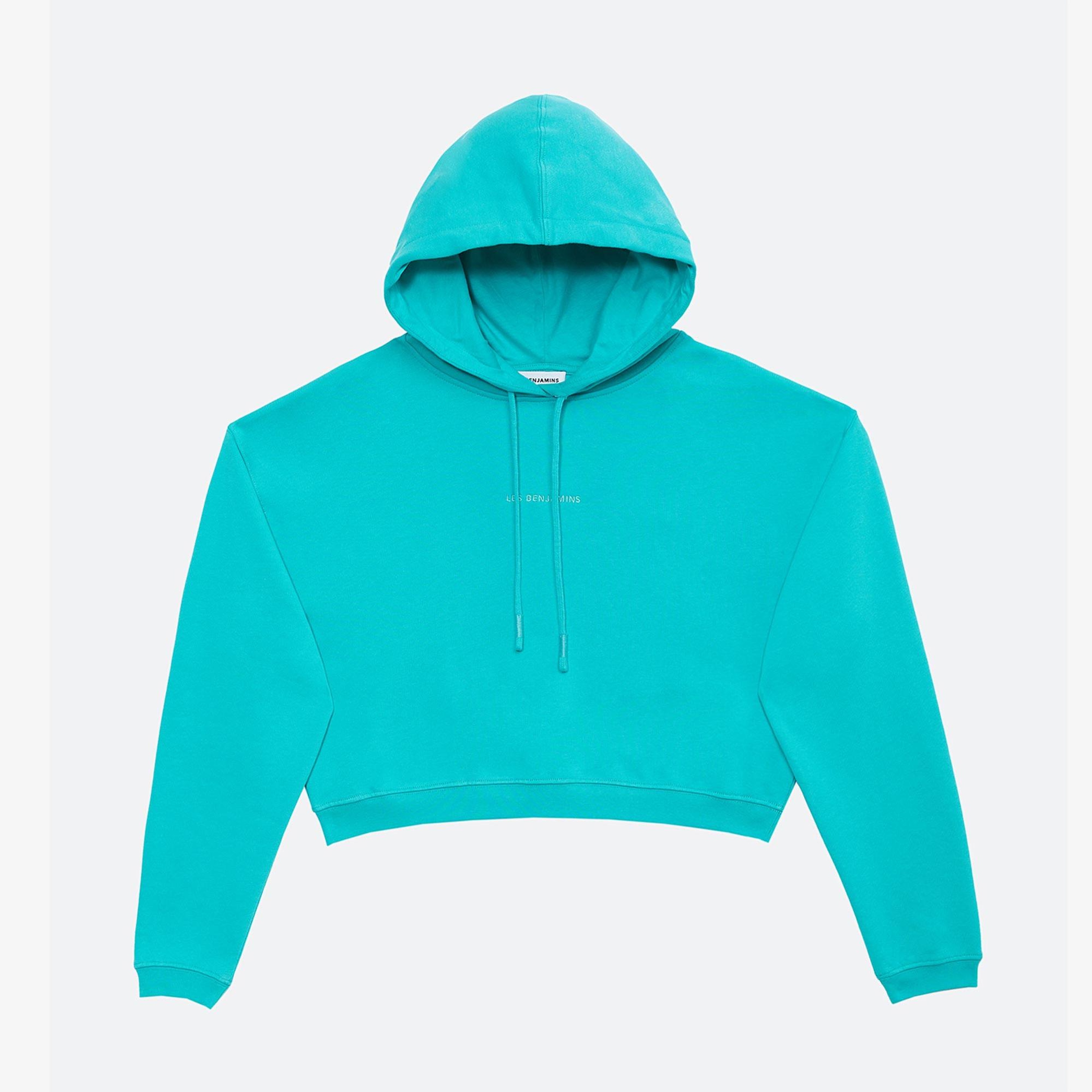 Les Benjamins Essential Kadın Yeşil Hoodie