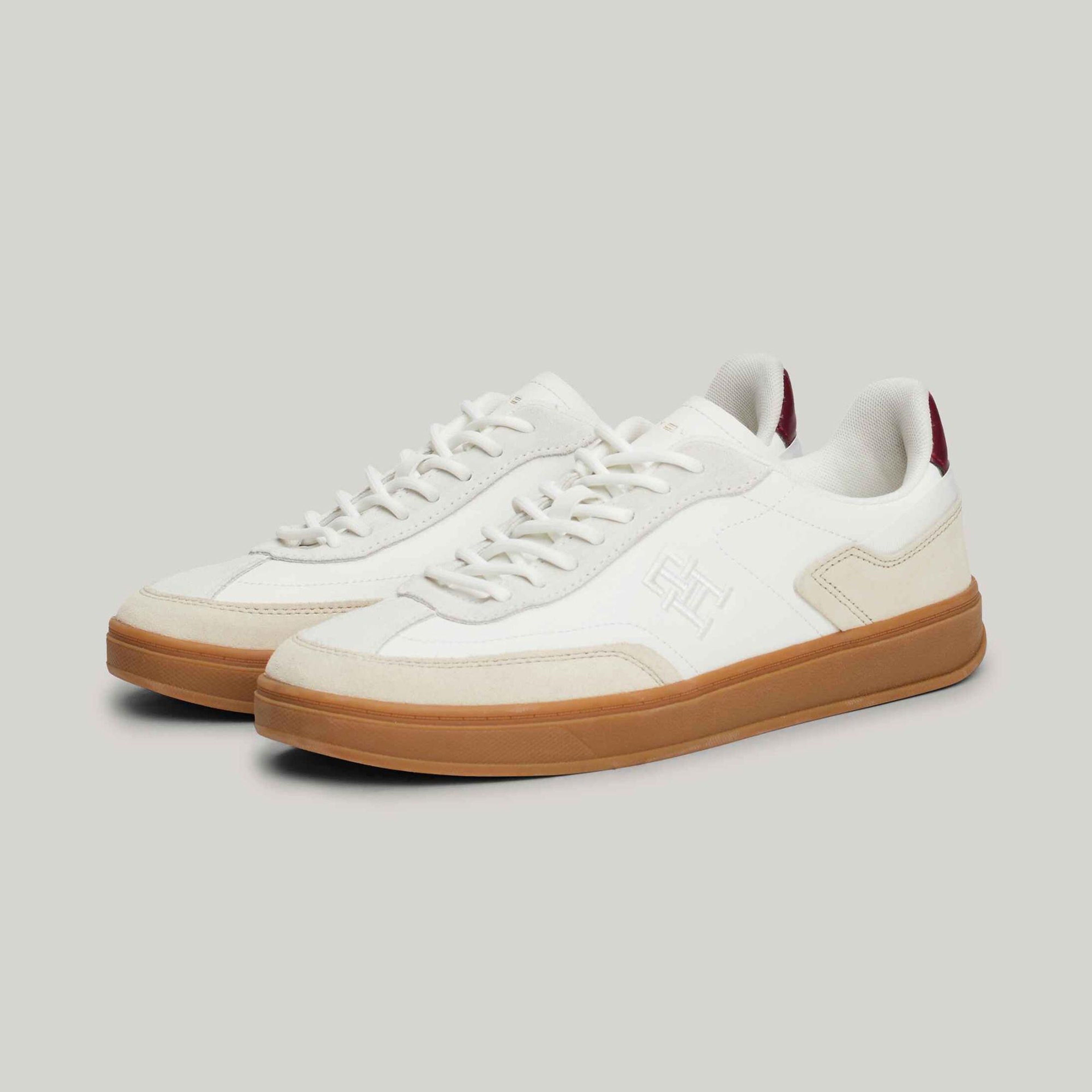 Tommy Hilfiger Heritage Court Kadın Bej Spor Ayakkabı