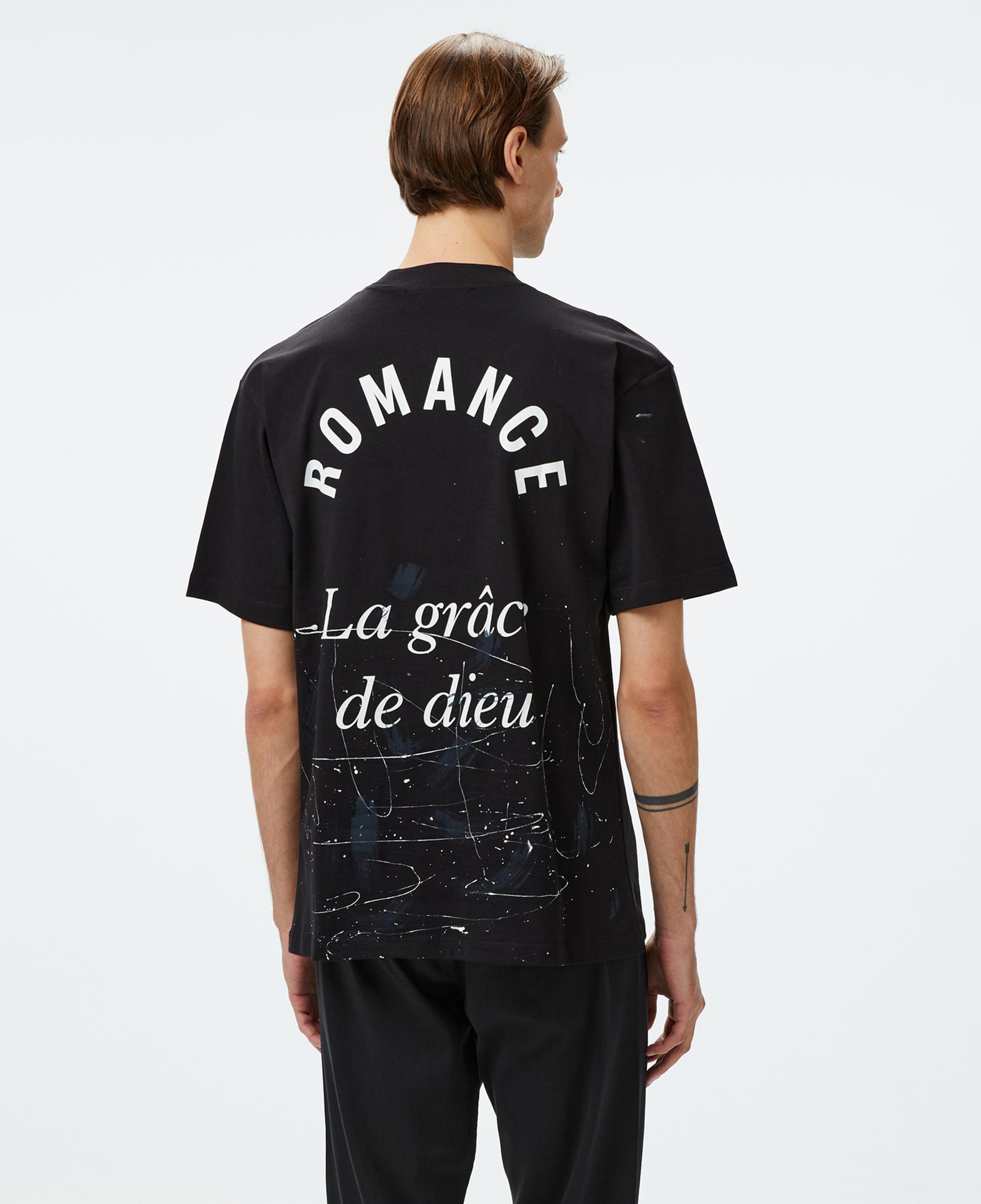 Story Of Angels Soa Romance Hand-Dye  Erkek Siyah T-Shirt