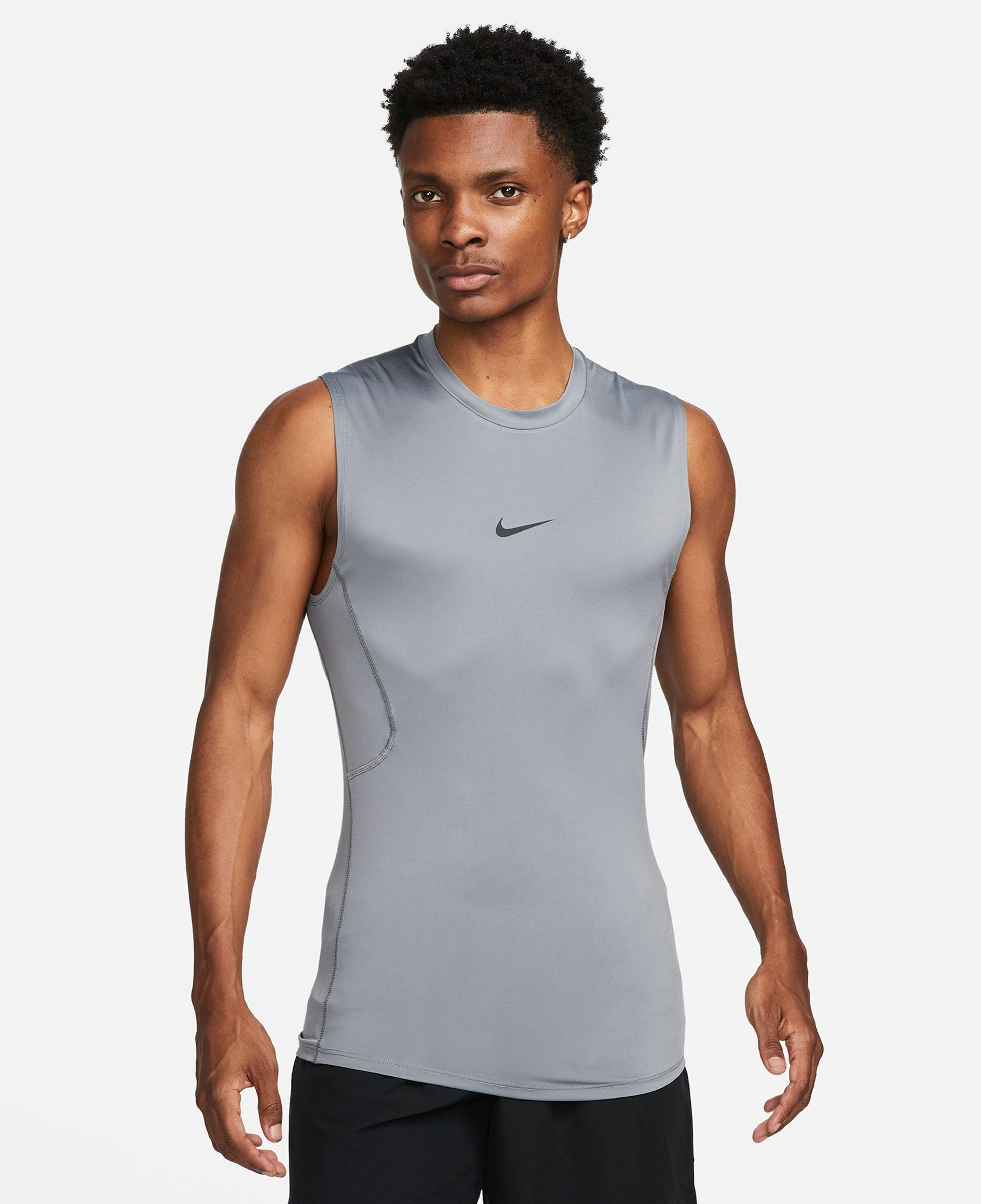 Nike Pro Dri-Fit Erkek Gri T-Shirt