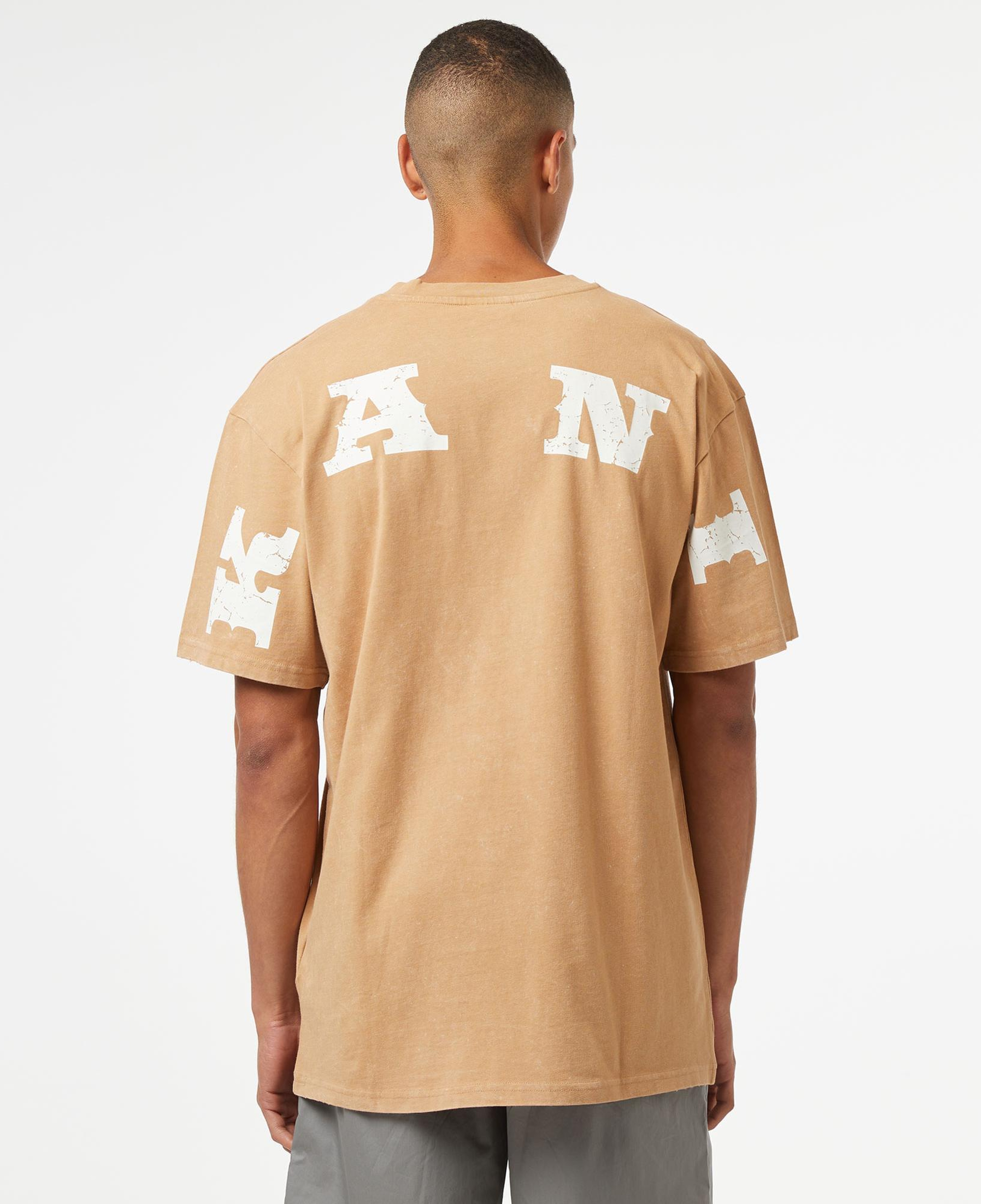 Karl Kani Small Sign. Distressed Heavy Jersey Erkek Krem T-Shirt