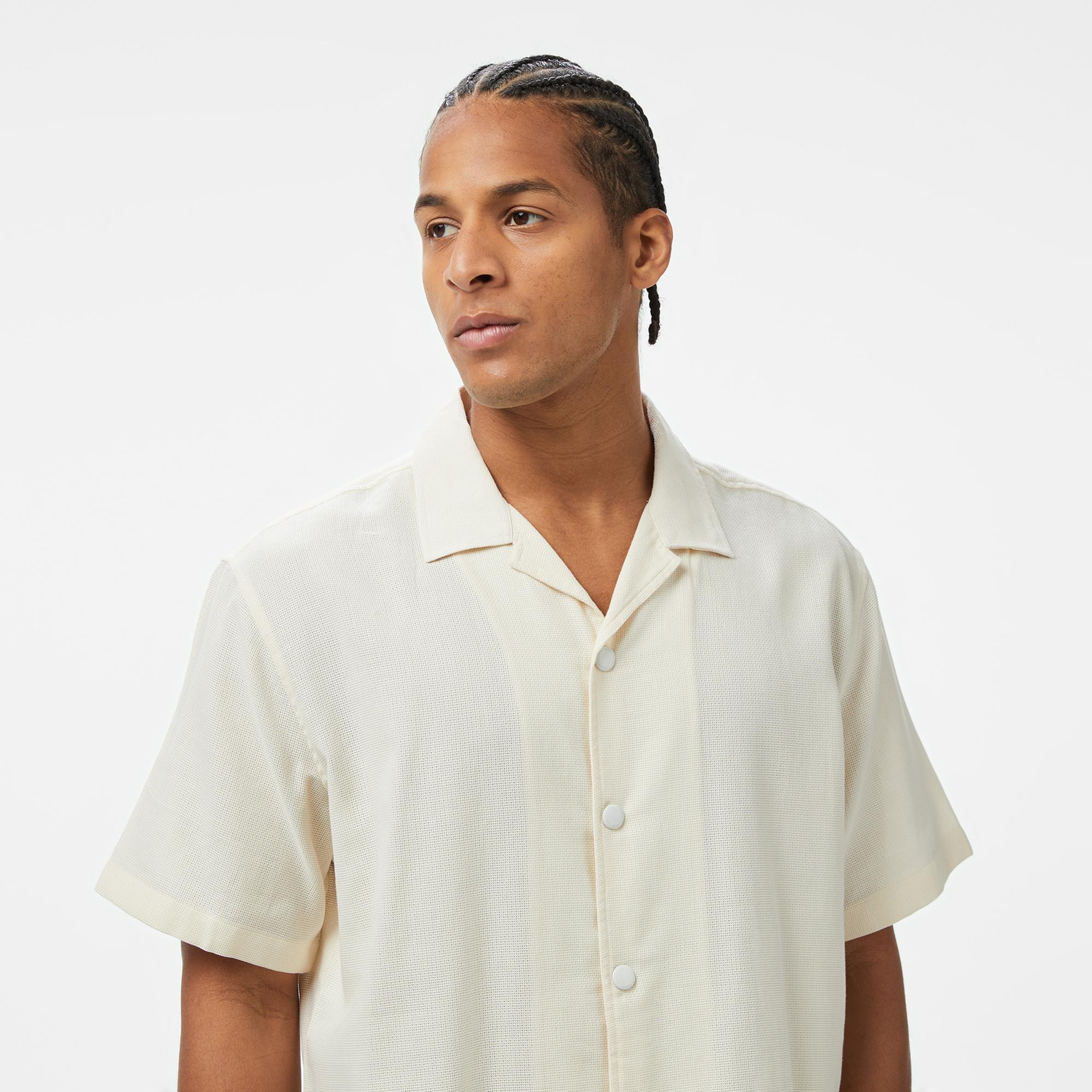 UNITED4 Comfort Erkek Bej Gömlek