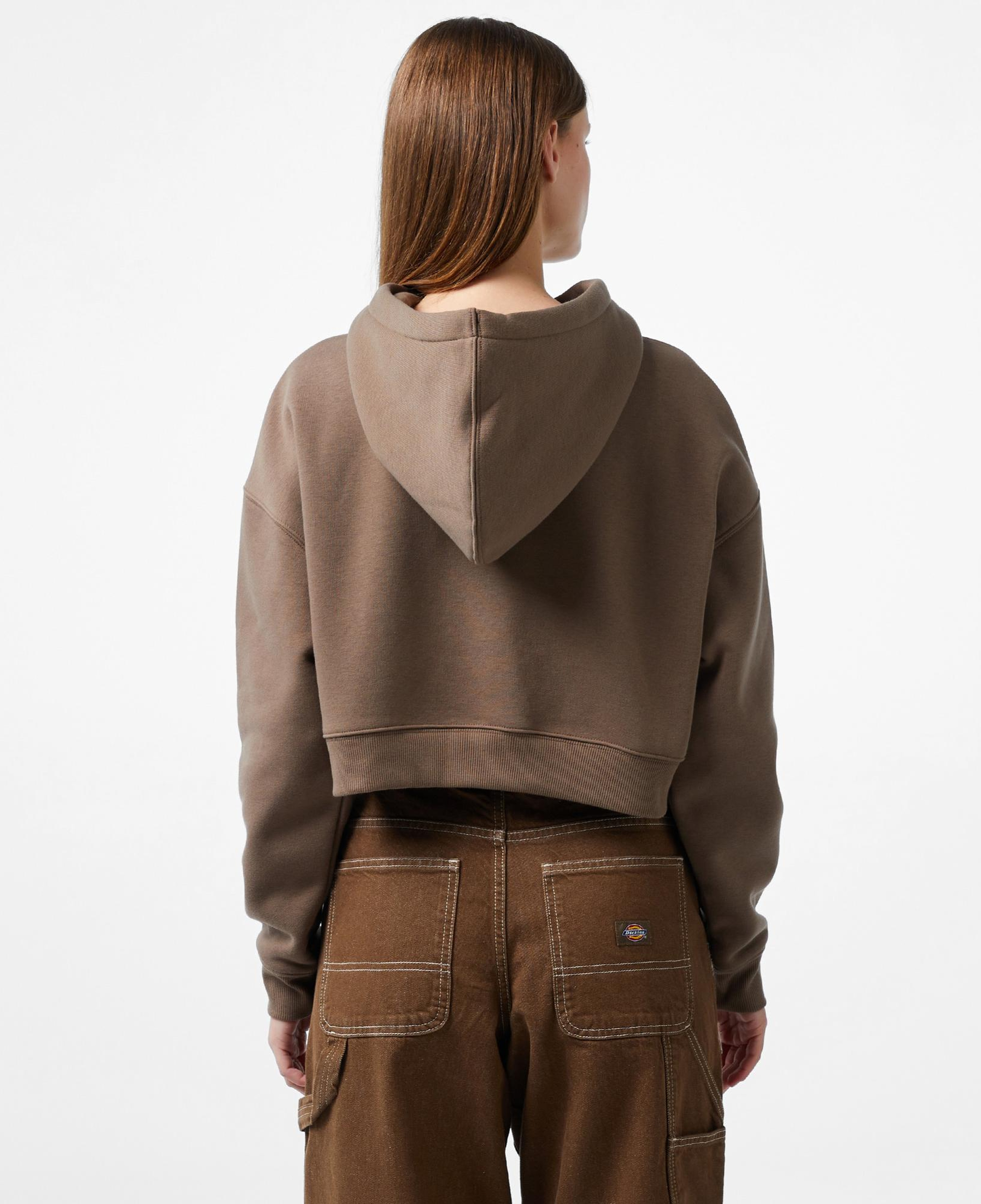 Dickies Oakport Cropped Kadın Kahverengi Hoodie