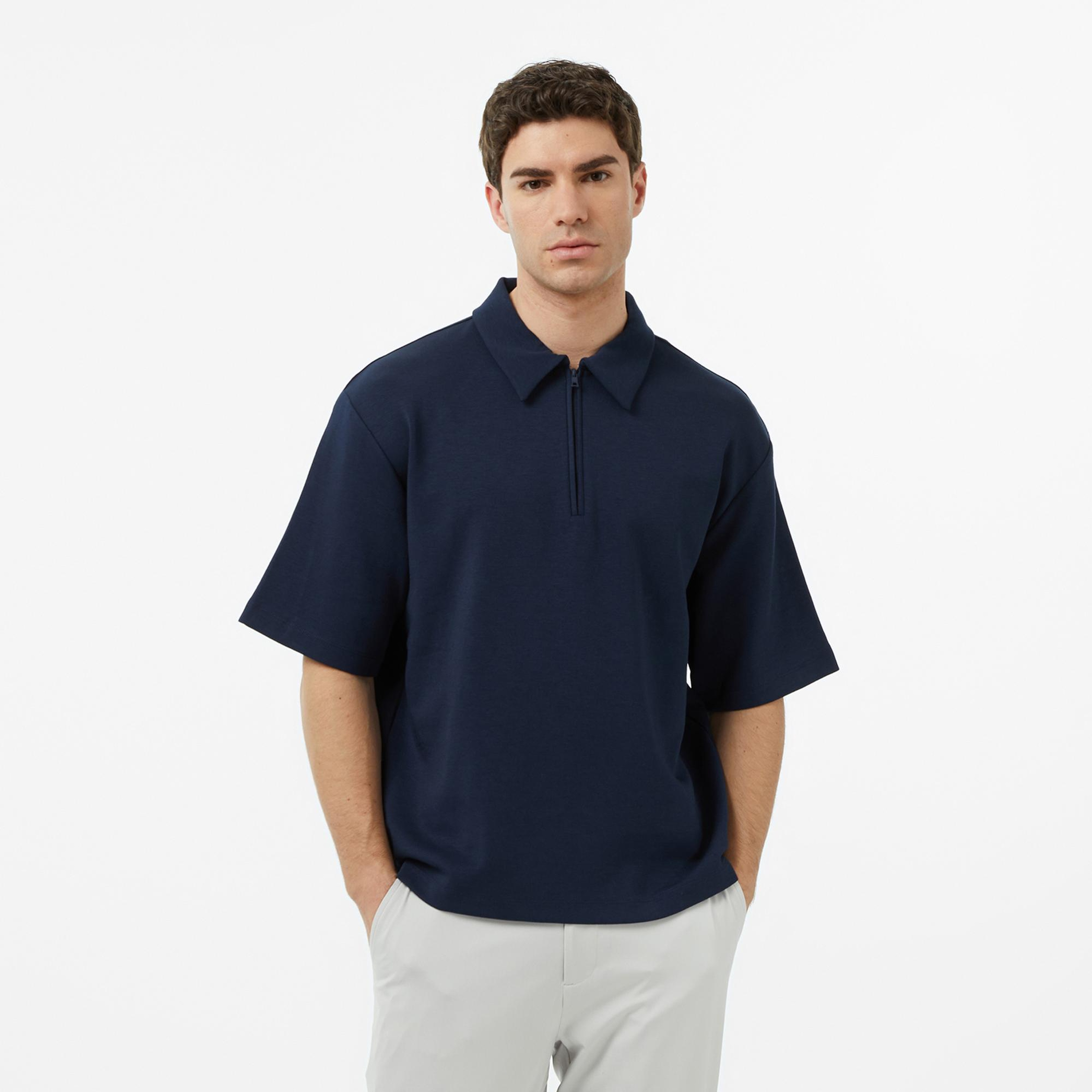 Nautica Erkek Lacivert Regular Fit Polo Yaka T-Shirt