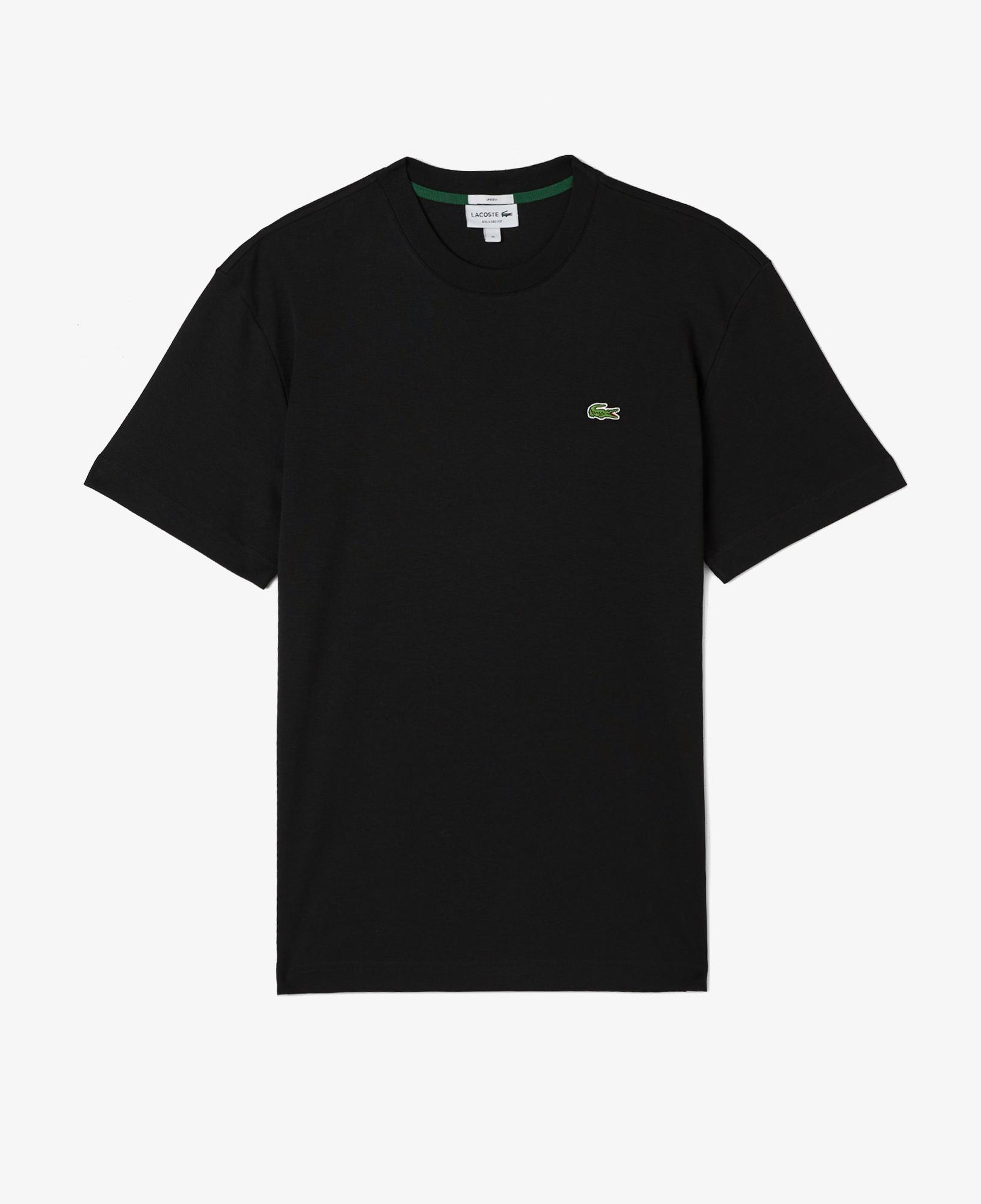 Lacoste Unisex Relaxed Fit Bisiklet Yaka Organik Pamuk Siyah T-Shirt