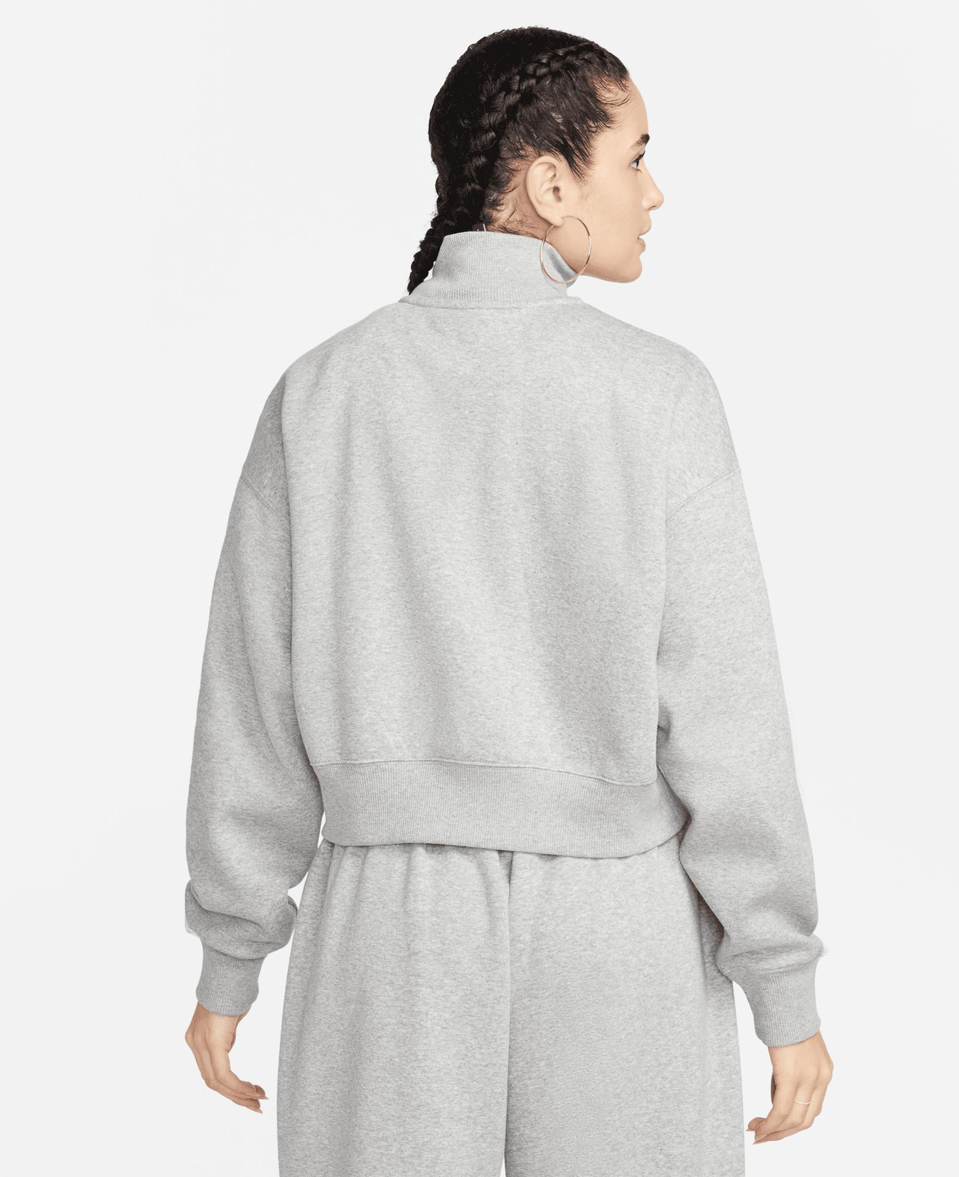 Nike Sportswear Phoenix Fleece Crop Kadın Gri Sweatshirt