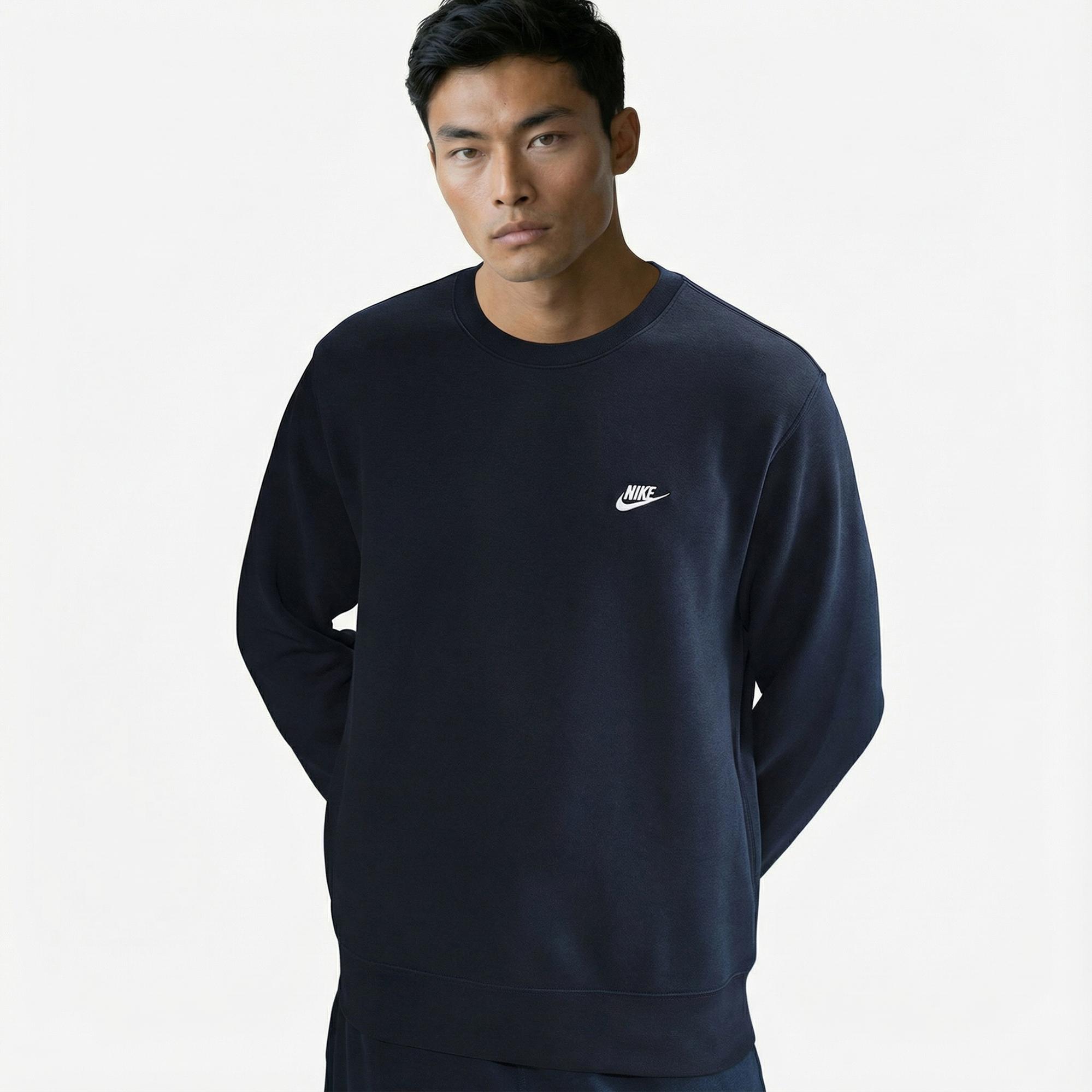 Nike Club Crew Erkek Mavi Sweatshirt