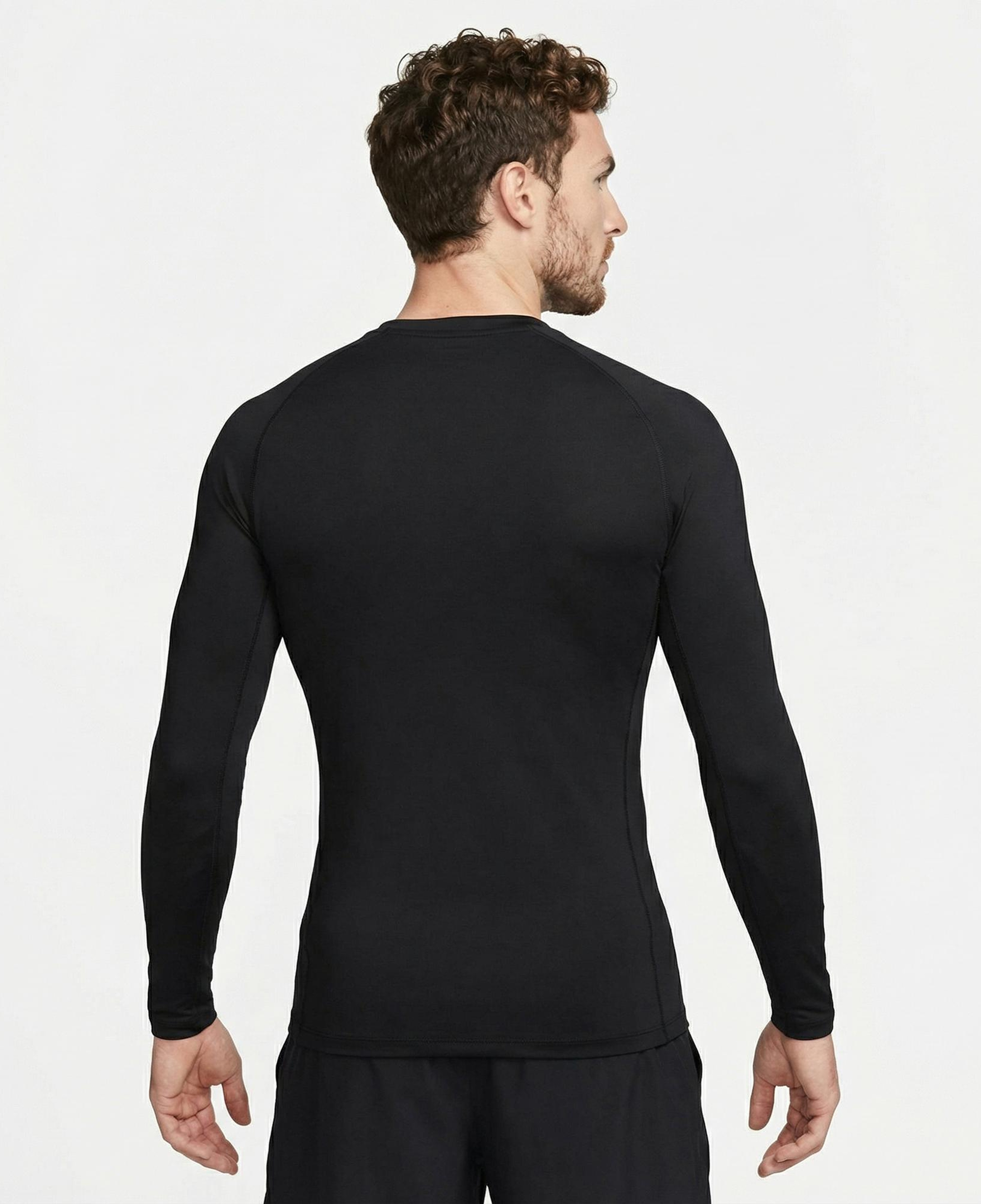 Nike Pro Dri-Fit Top Erkek Siyah Uzun Kollu T-Shirt