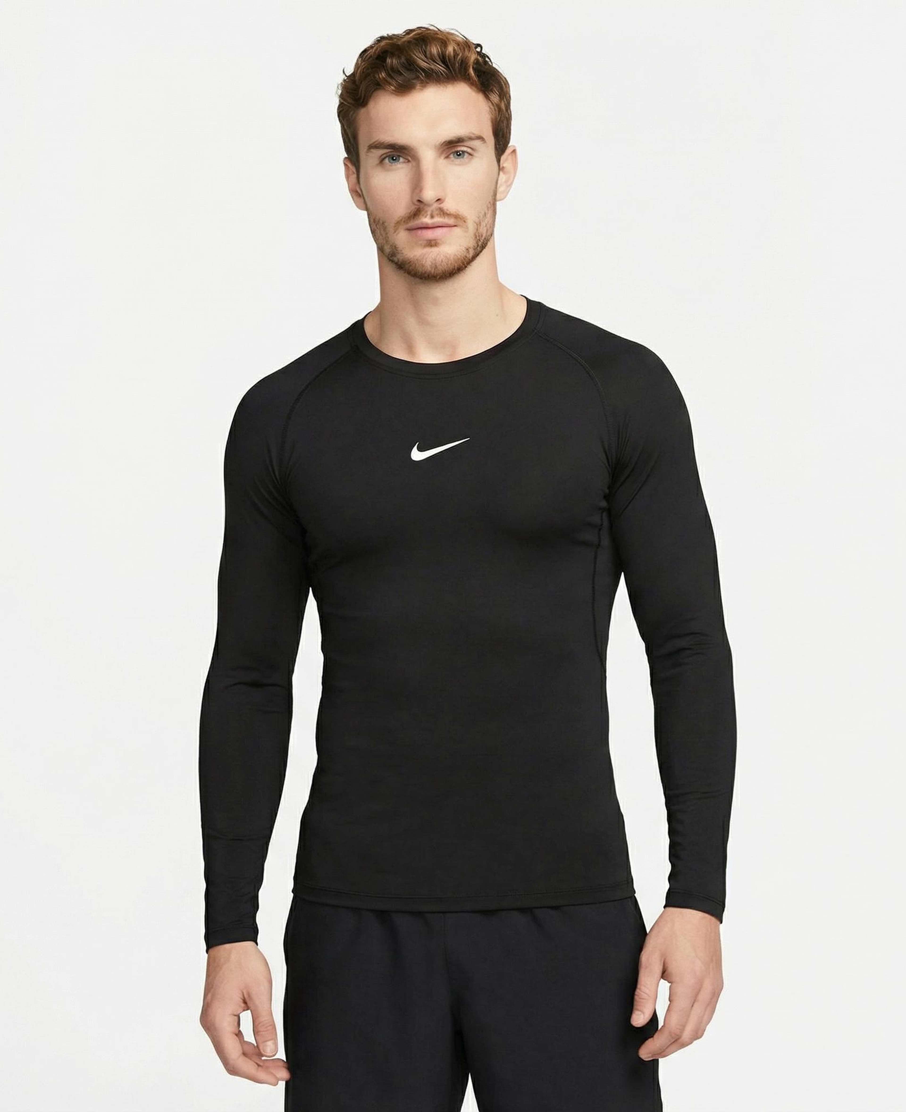 Nike Pro Dri-Fit Top Erkek Siyah Uzun Kollu T-Shirt