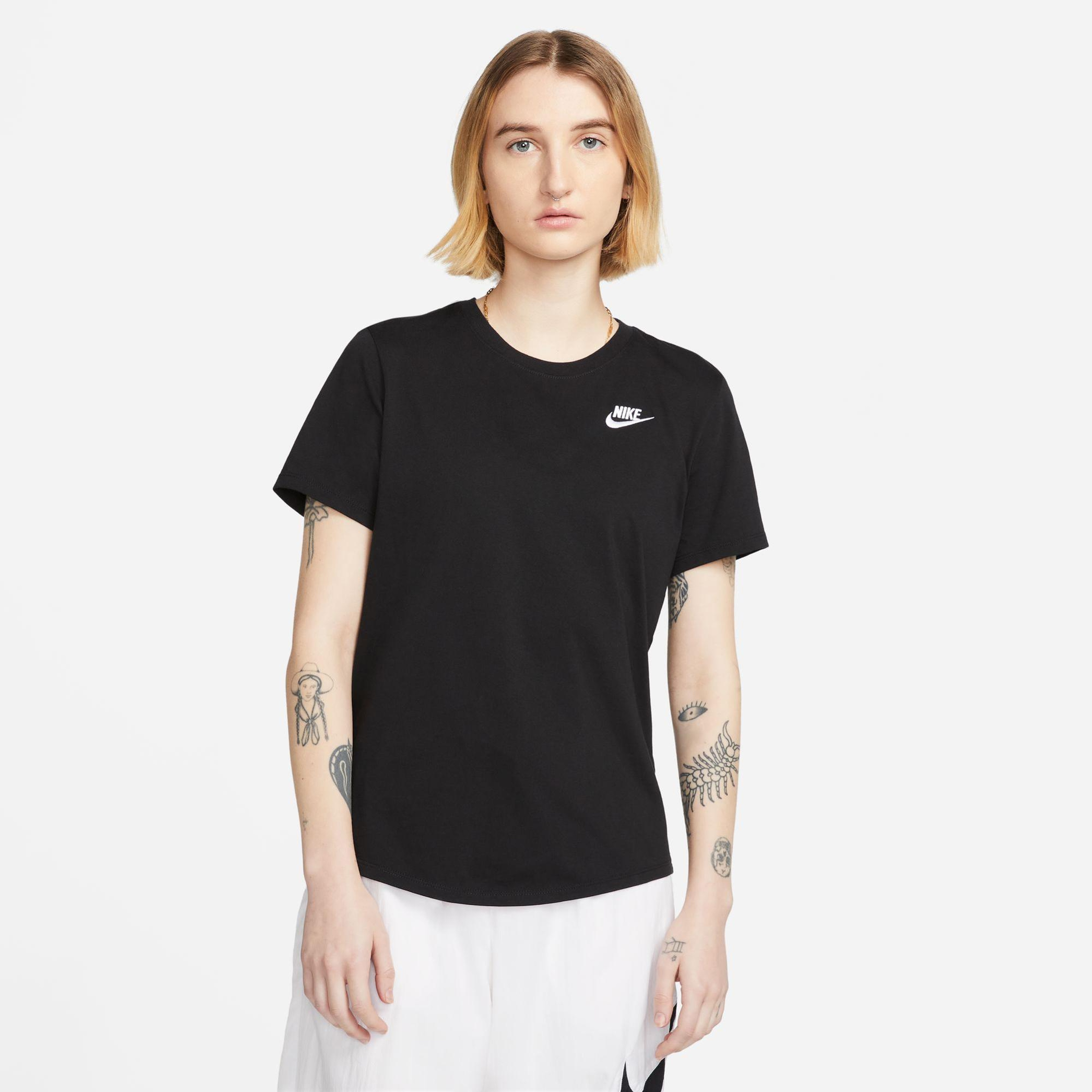 Nike Sportswear Club Kadın Siyah T-Shirt