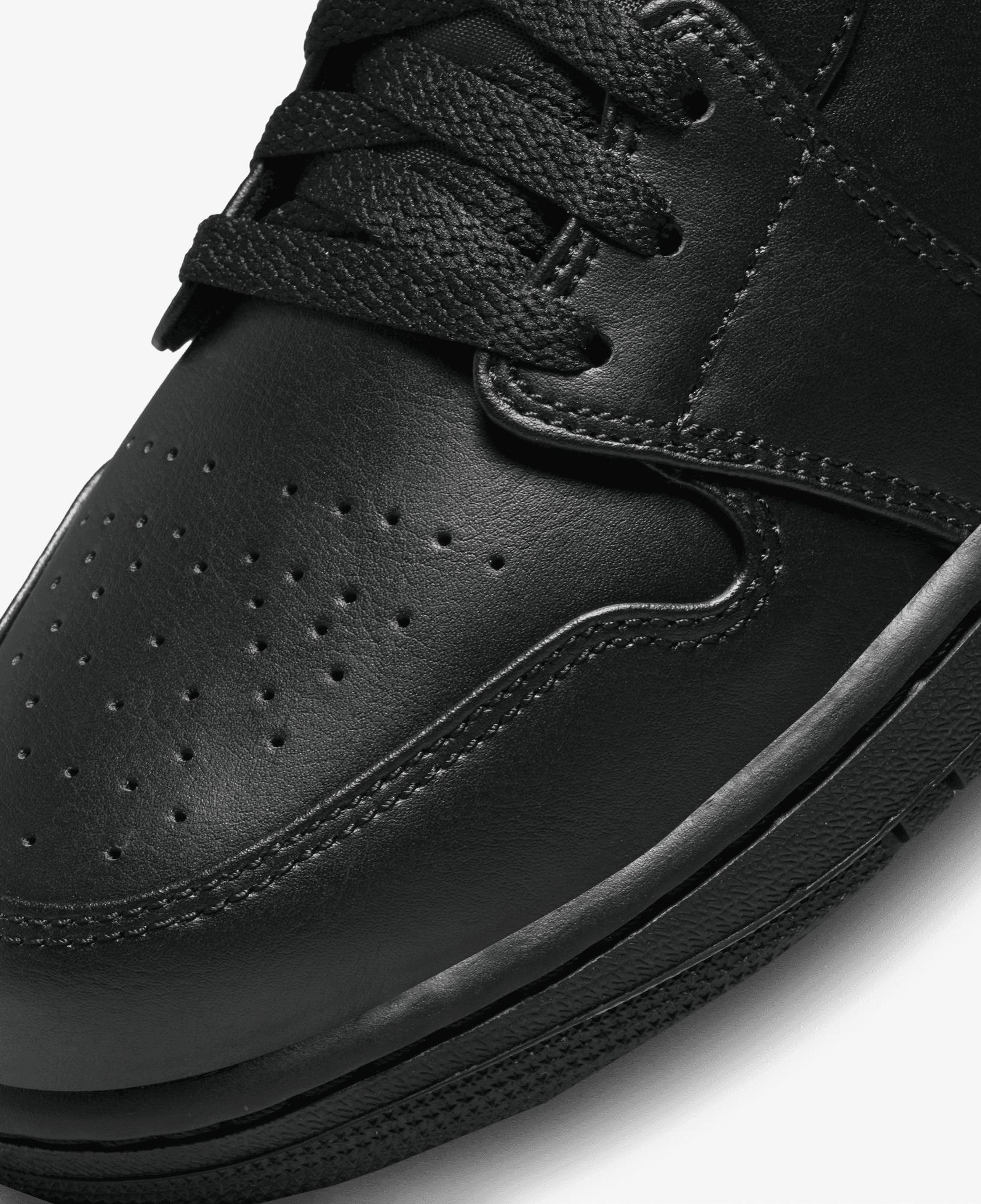 Jordan Air 1 Mid Erkek Siyah Spor Ayakkabı