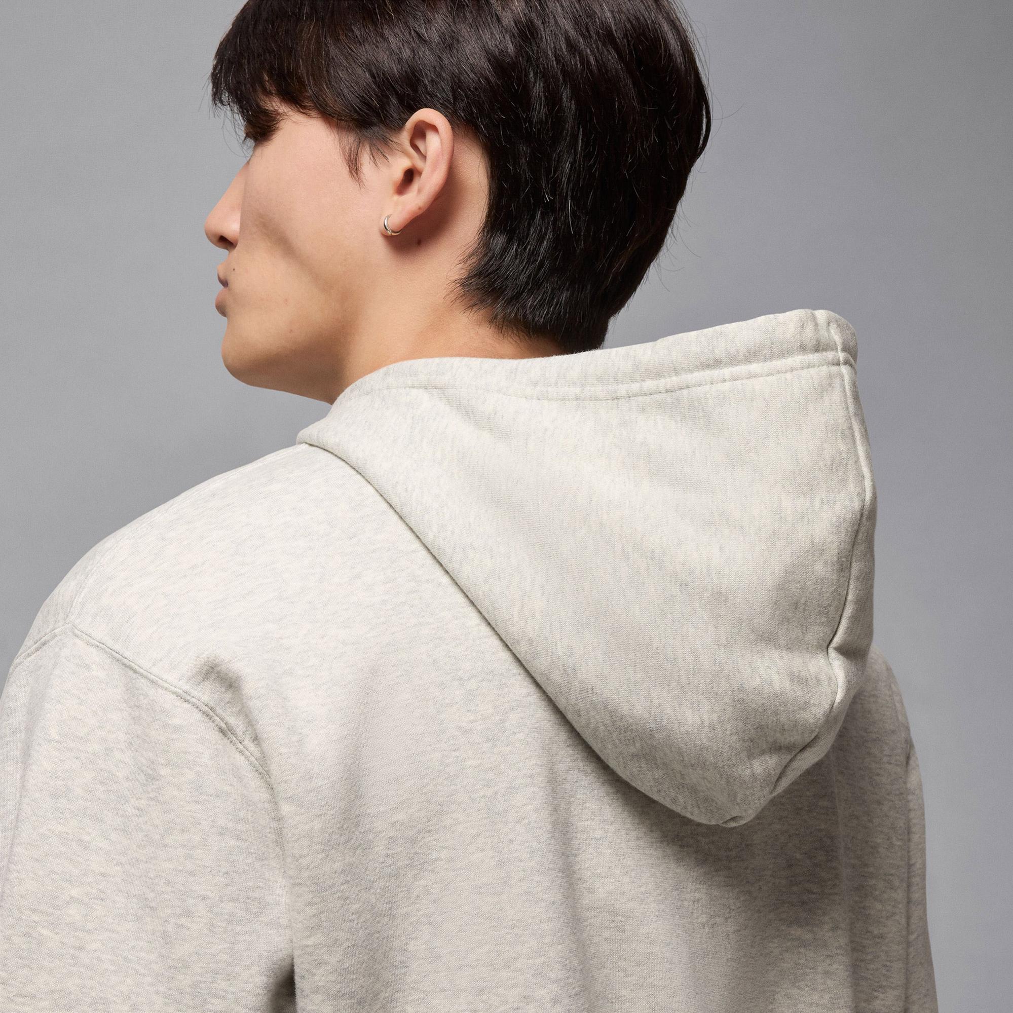 Jordan Brooklyn Fleece Erkek Gri Hoodie