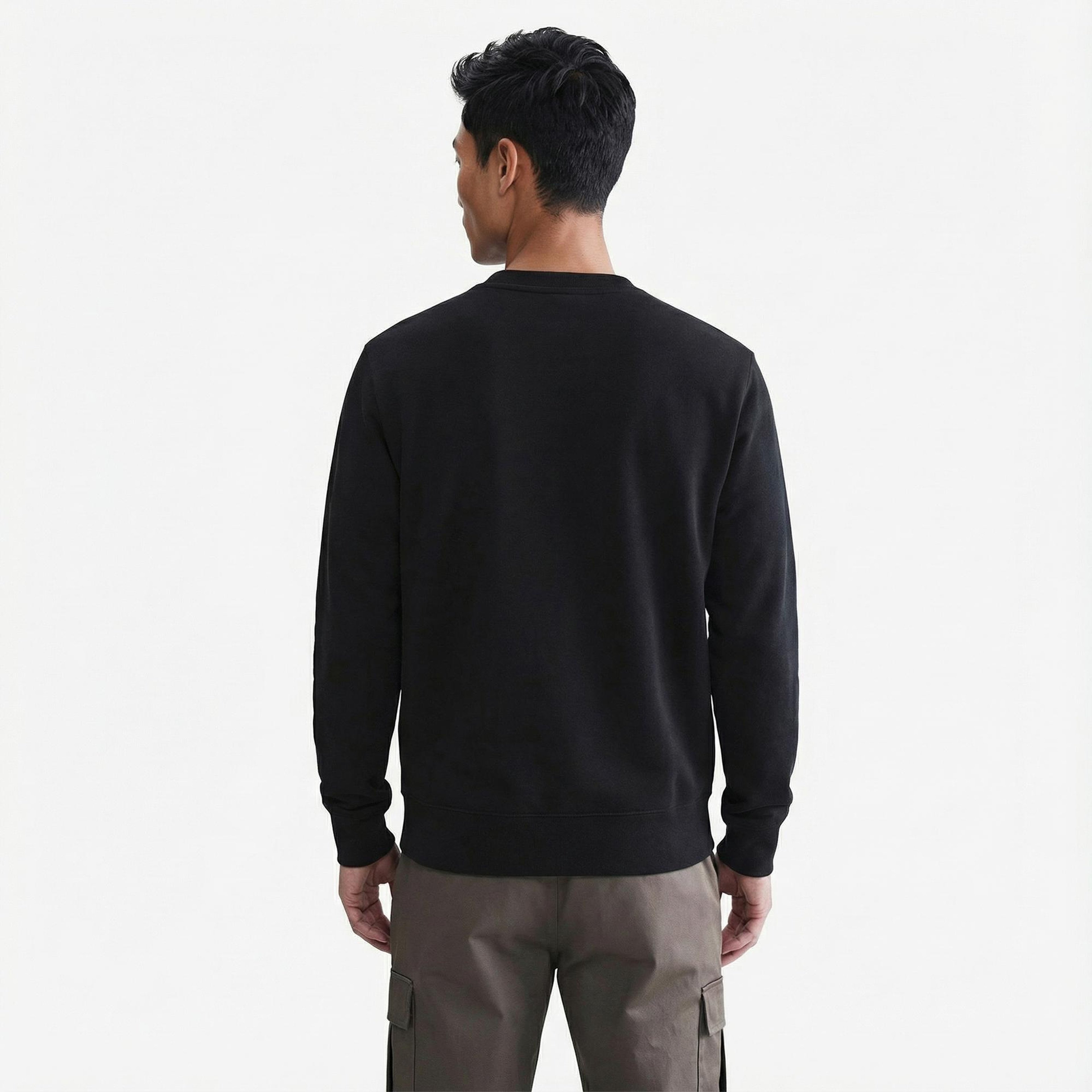 Nike Club Crew Erkek Siyah Sweatshirt