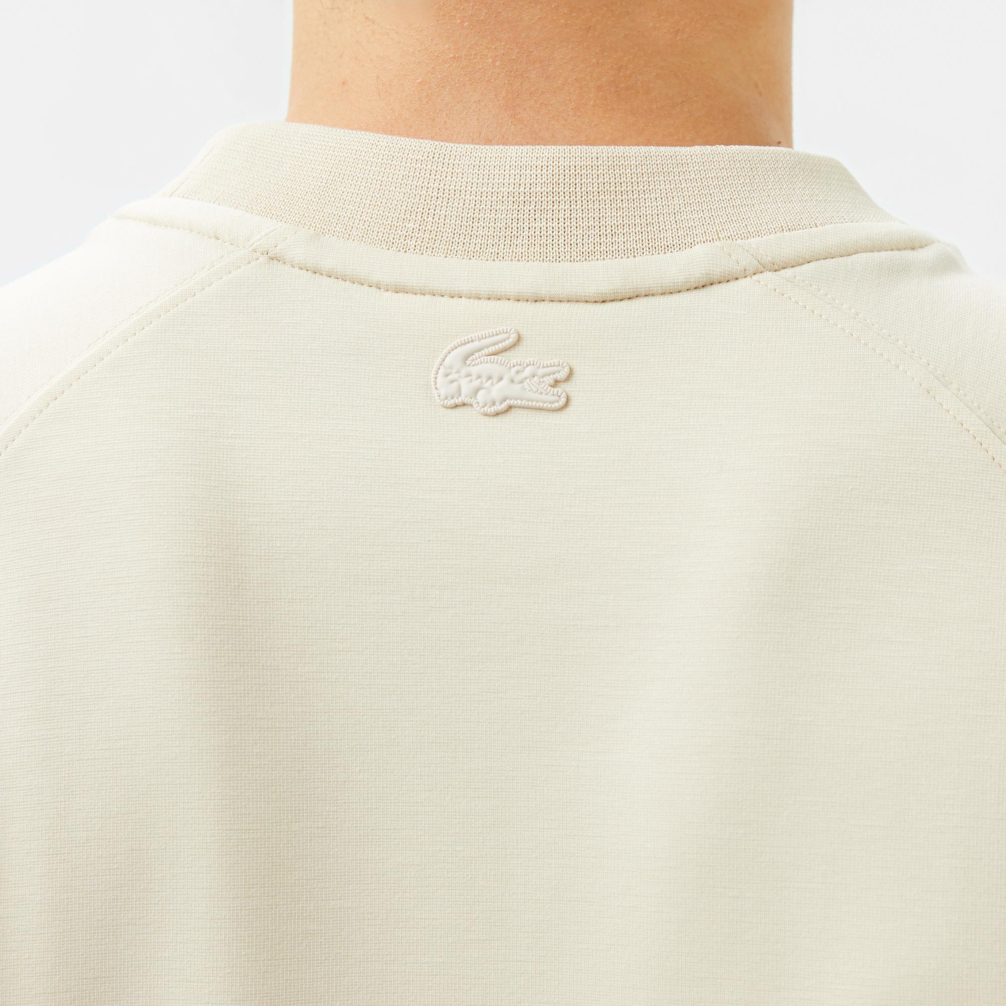 Lacoste Erkek Oversize Fit Bisiklet Yaka Bej T-Shirt