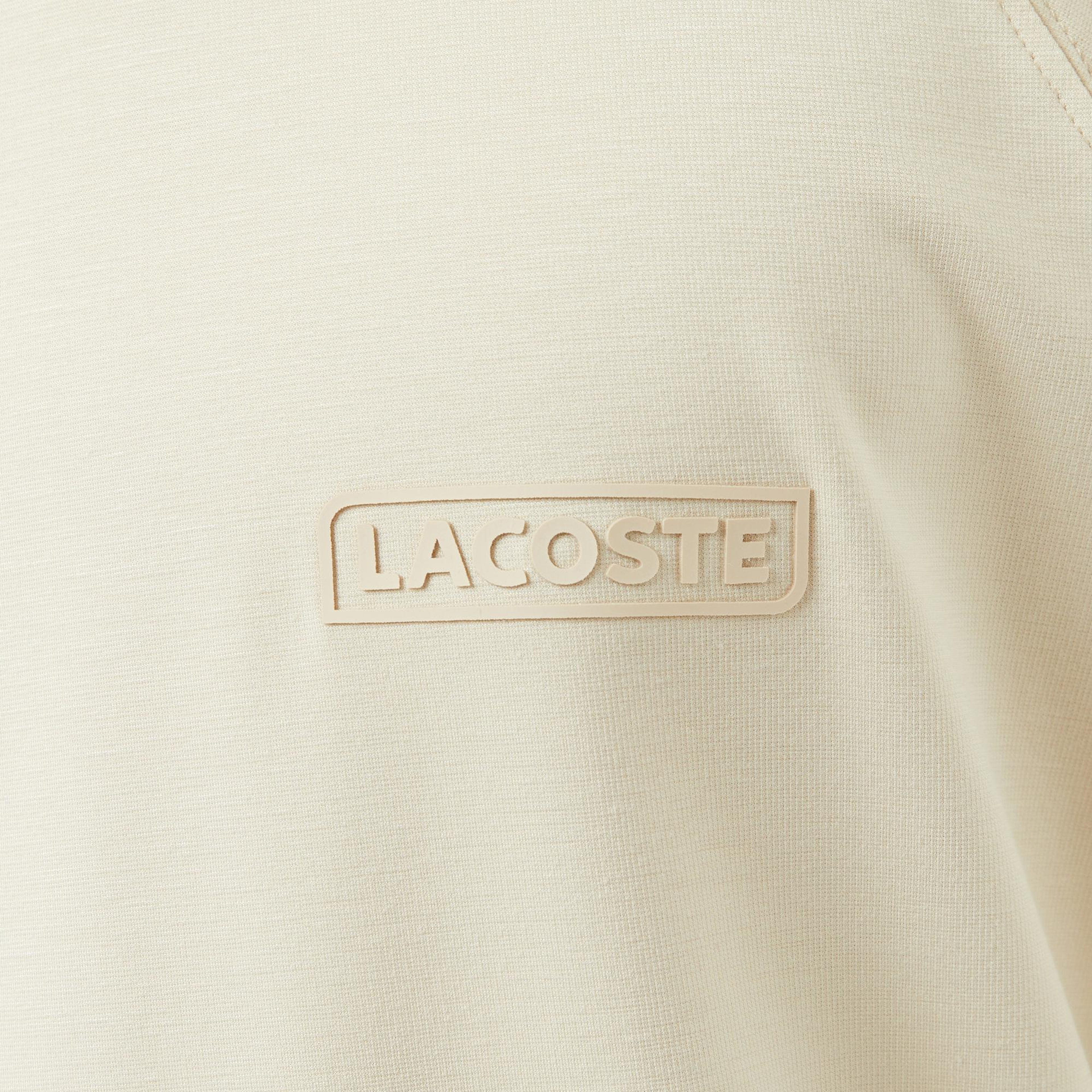 Lacoste Erkek Oversize Fit Bisiklet Yaka Bej T-Shirt
